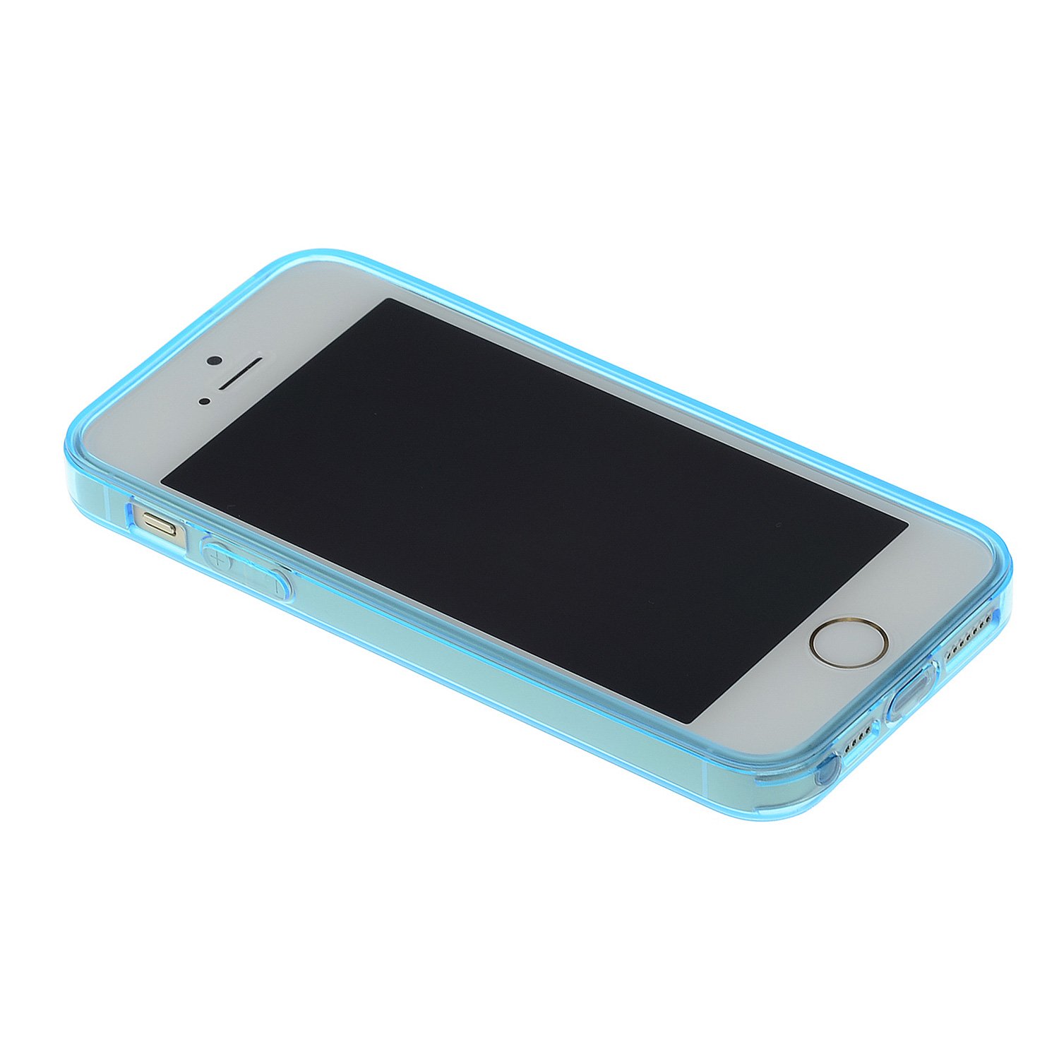 doupi PerfectFit TPU Custodia per iPhone 5 5S SE, Tappi di Polvere incorporatin Mat Trasparente Cover, Pink