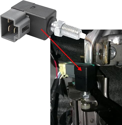 Brake Light Switch, Stop Light Switch, 93810-3K000, Push Button, Momentary, Manual, Black