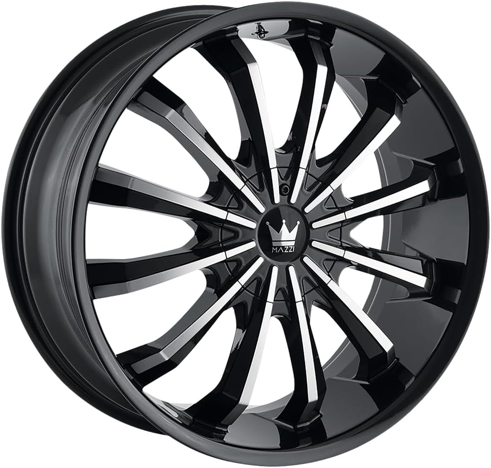 Wheels 341-2814B Fusion 341 Gloss Black/Machined Face 20X8.5 5-108/5-114.3 35mm 72.62mm