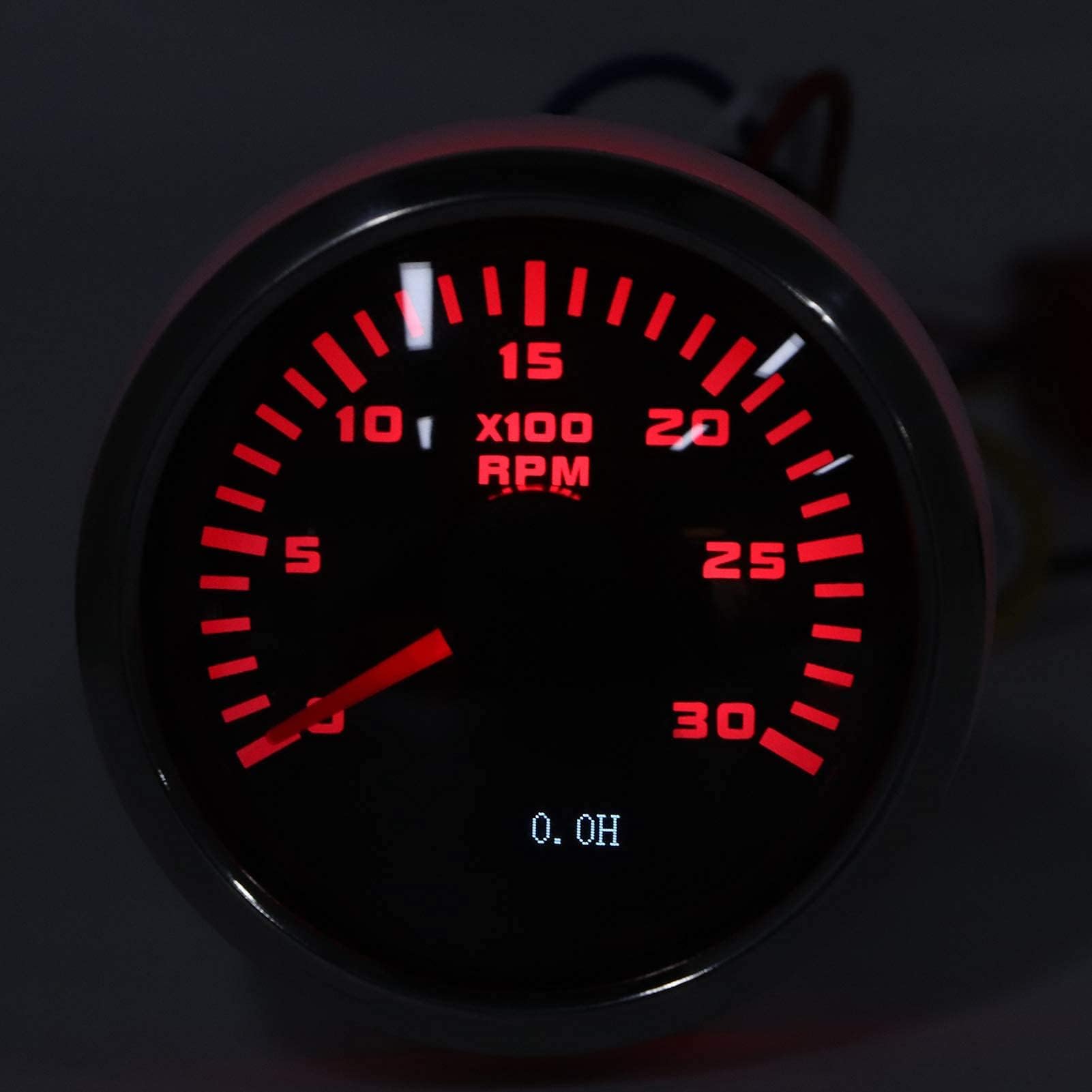 Tacómetro, 2 Pulgadas, 3000 RPM, Tacómetro para Barco, Pantalla LCD, Tacómetro para Coche, Motocicleta, Maquinaria de Ingeniería, Motor Fuera de Borda para Tacómetro de Coche, Tacómetro LCD, Tacómetro