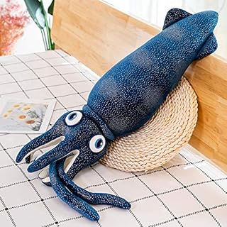 XIYUAN 43.3" Giant Squid Stuffed AnimalToy Plush Toy Soft Fish Cushion Pillow SquidPlush Toy Pillows Used for Home Decoration Gifts