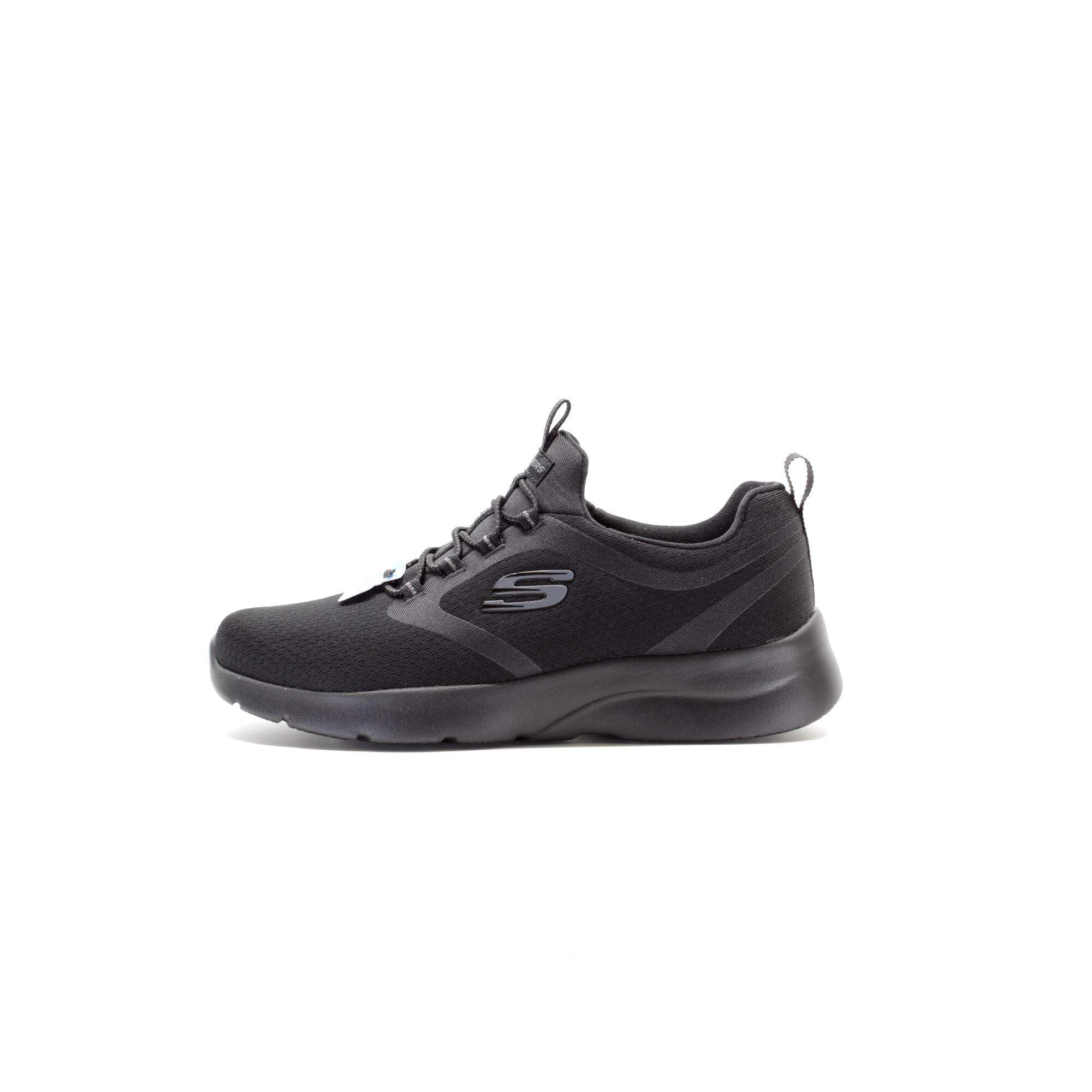 Skechers Women's Dynamight 2.0 Soft Expressions Sneaker, Black Mesh/Trim, 8 UK