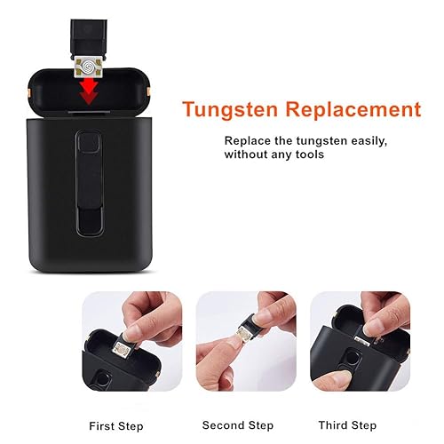 Miniatura 7 de Caja de cigarrillos con encendedor de cigarrillos, tamaño King, paquete portátil, 20 unidades, tamaño regular, encendedores USB, 2 en 1, recargable,