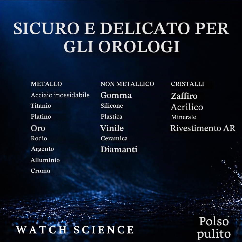 Kit di pulizia deluxe per orologi, detergente per orologi, schiuma da 50 ml e ricarica da 113,4 g, include 2 panni grandi da 25,4 x 25,4 cm, panno per la pulizia di orologi e gioielli,