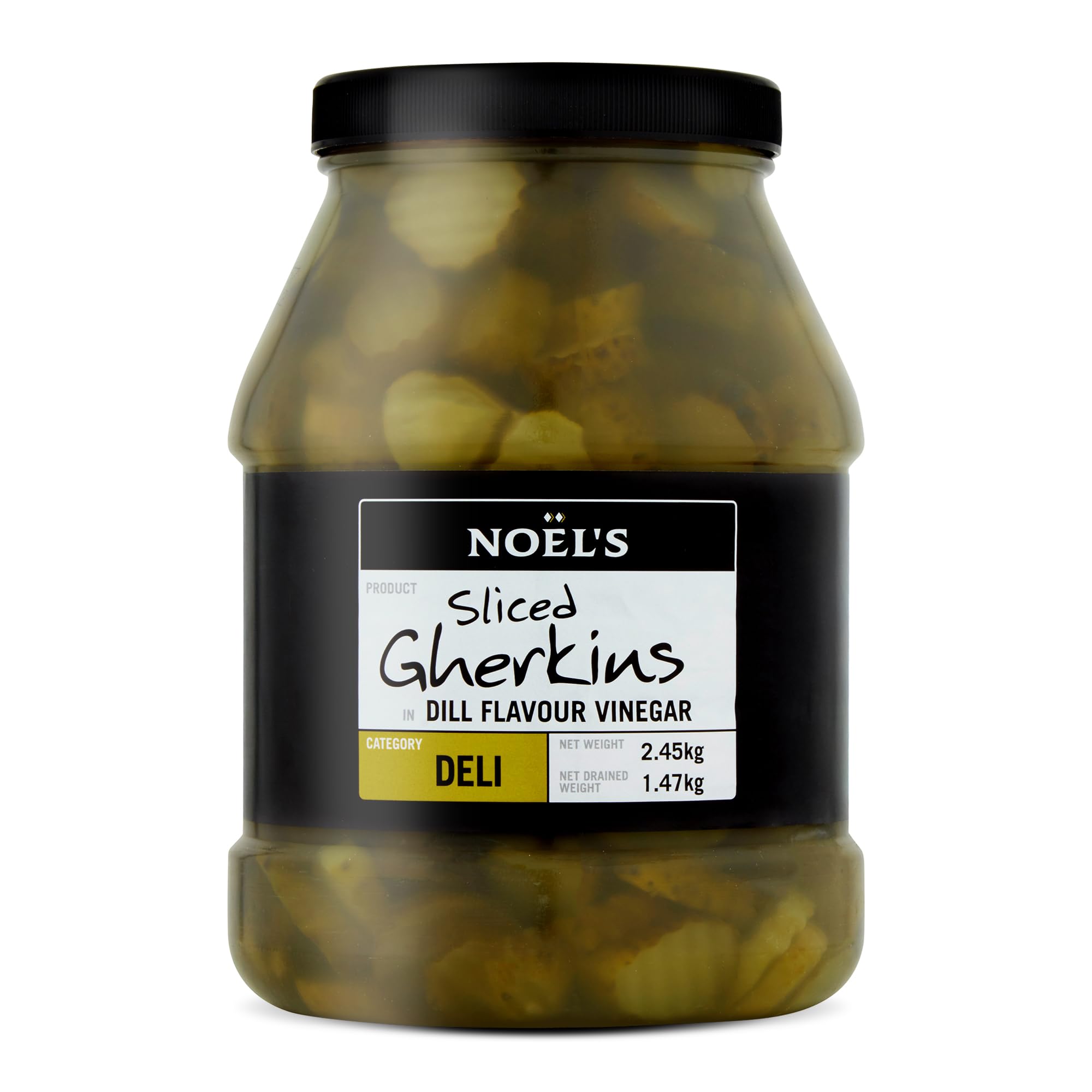 Noel’s Sliced Gherkins, in Dill Flavoured Vinegar, 2.45 KG