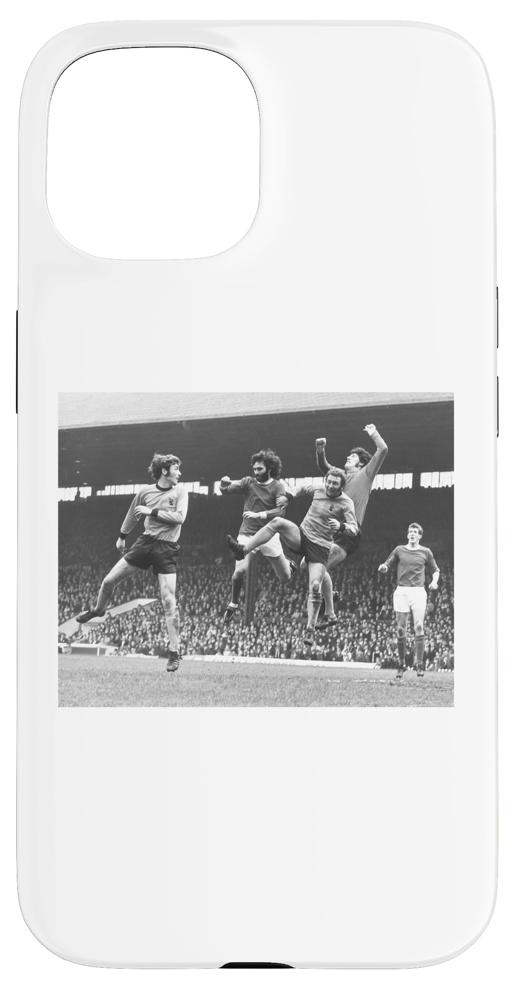 Man Utd George Best At Corner Kick 1971 Football World Cup Case for iPhone 15