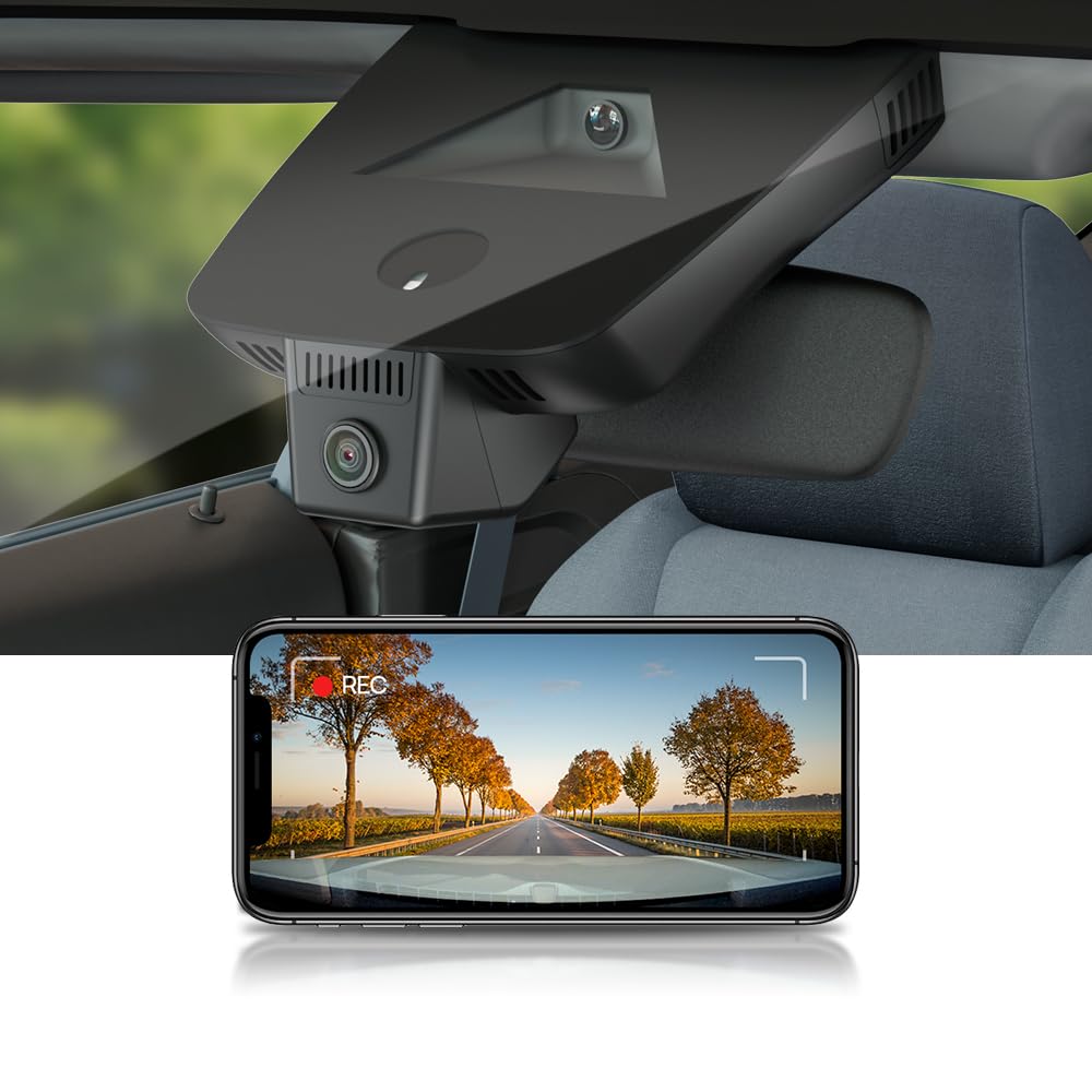 Fitcamx 4K Dash Cam Suitable for Chevy Traverse 2024-2026 LT LS RS Z71 High Country (HD2-D5300), OEM Look, UHD 2160P Video, Built-in WiFi & APP, Loop