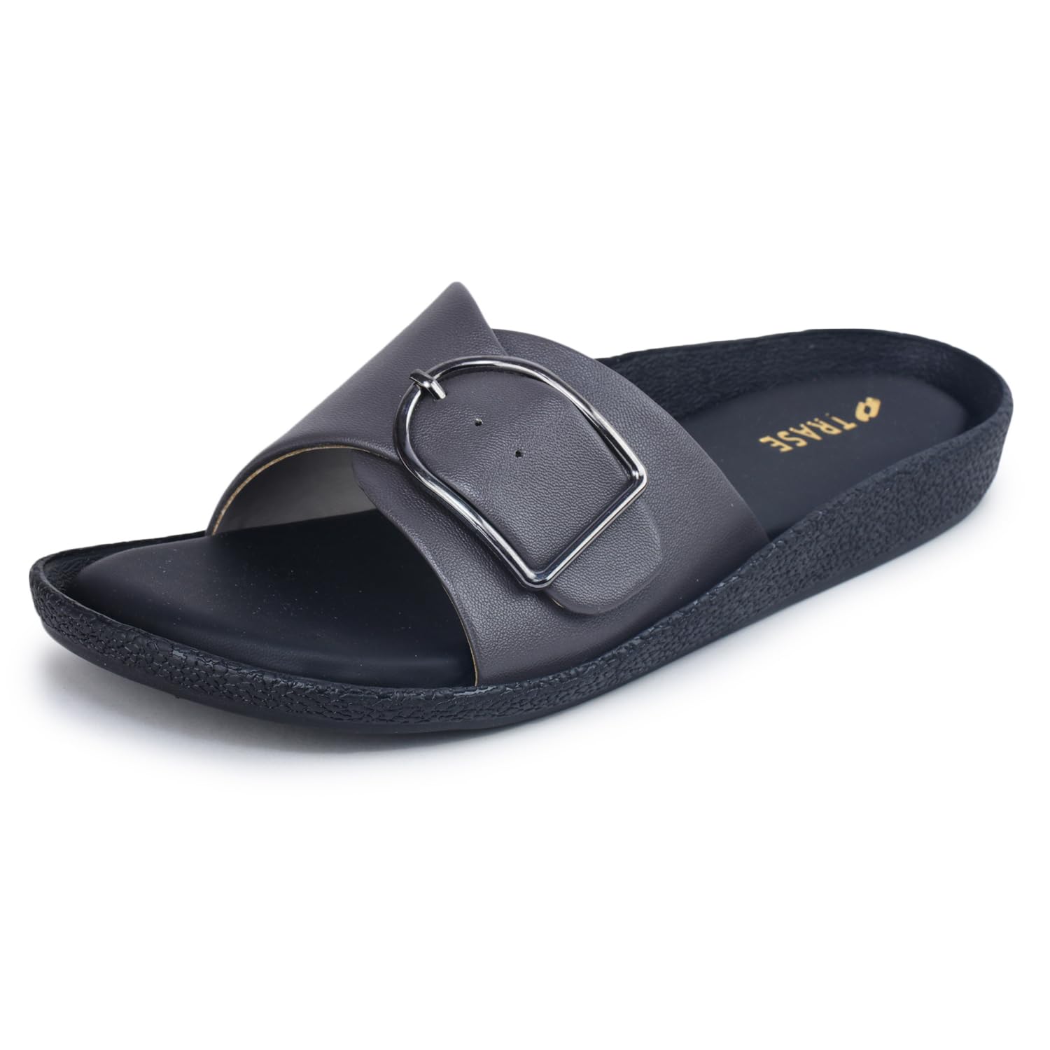Women’s Fancy Slip-On Slippers | Lightweight, Comfortable & Soft Padded Footwear | Trendy Adjustable Buckle Sandals for Ladies-image-38