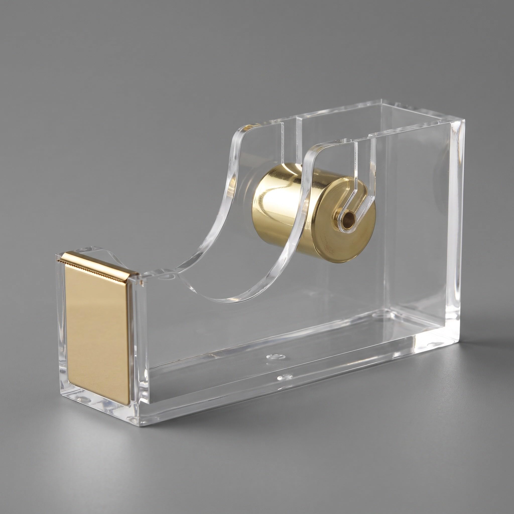 Zerodeko 2 dispenser per nastro adesivo da ufficio in acrilico trasparente,