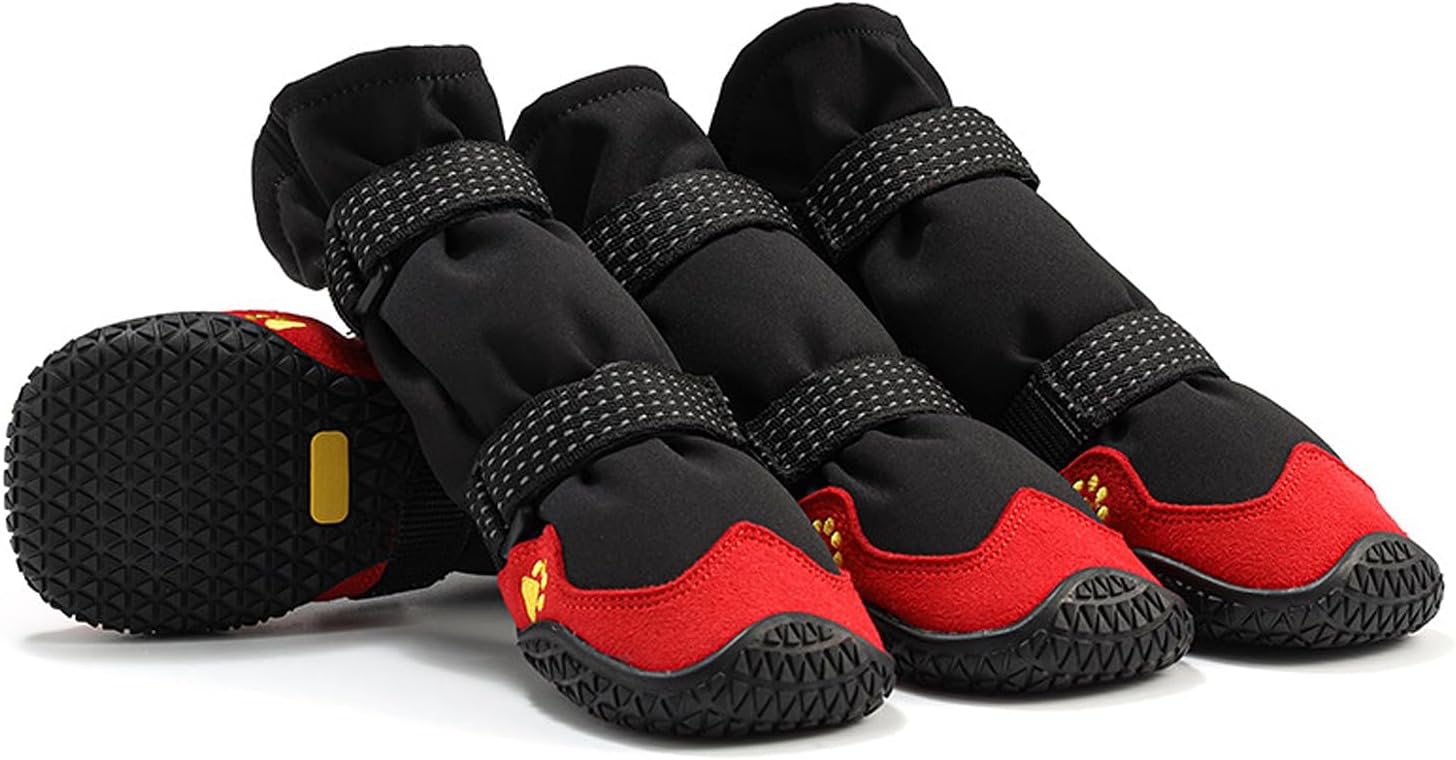 GLE2016 Dog Boots Snow Warm Dog Booties Water Resistant Dog Shoes Warm