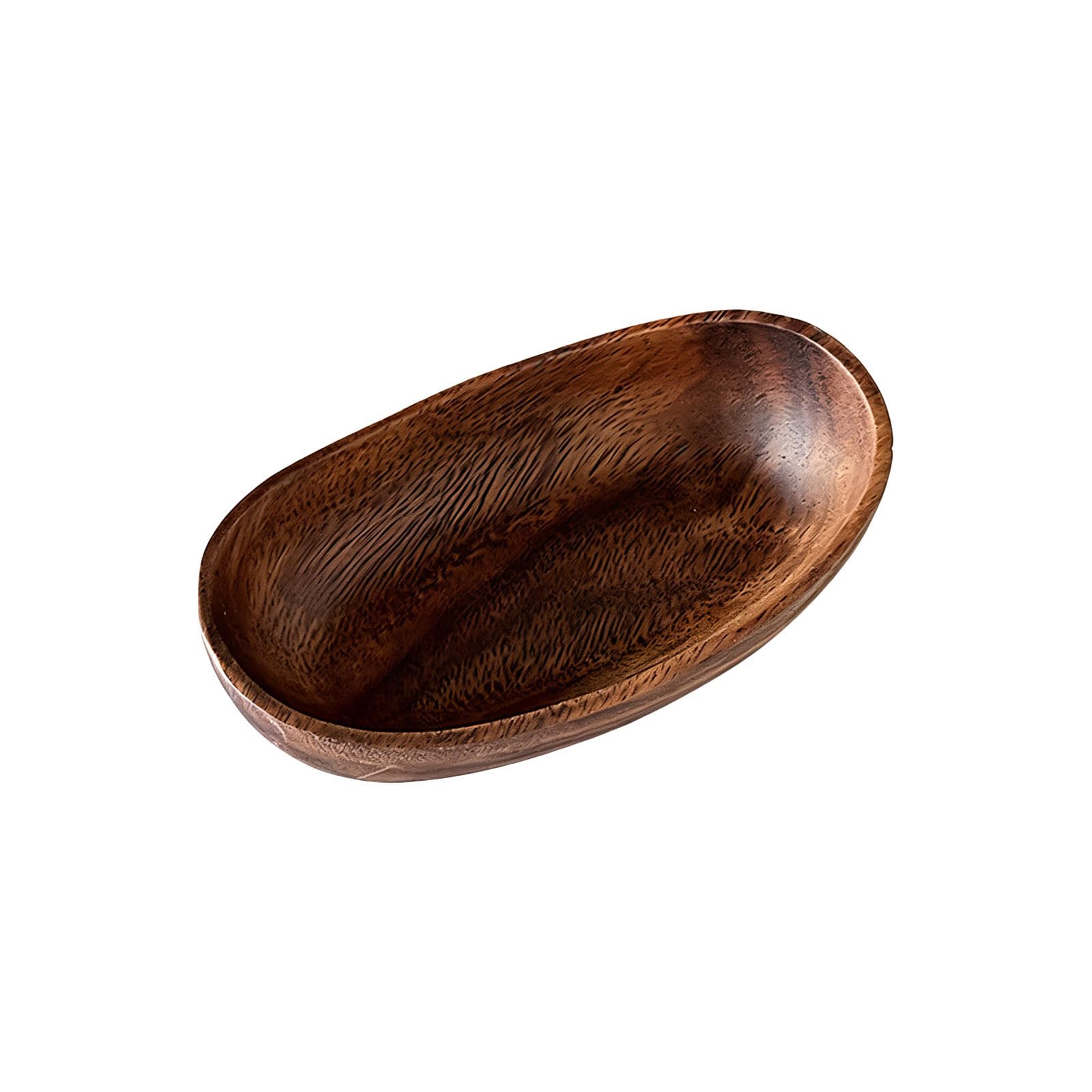Tsophreniq Organic Shape Wooden Bowl Servant Tray for Keys and Jewelry Storage Adds Warmth to Any Room Decors Holder