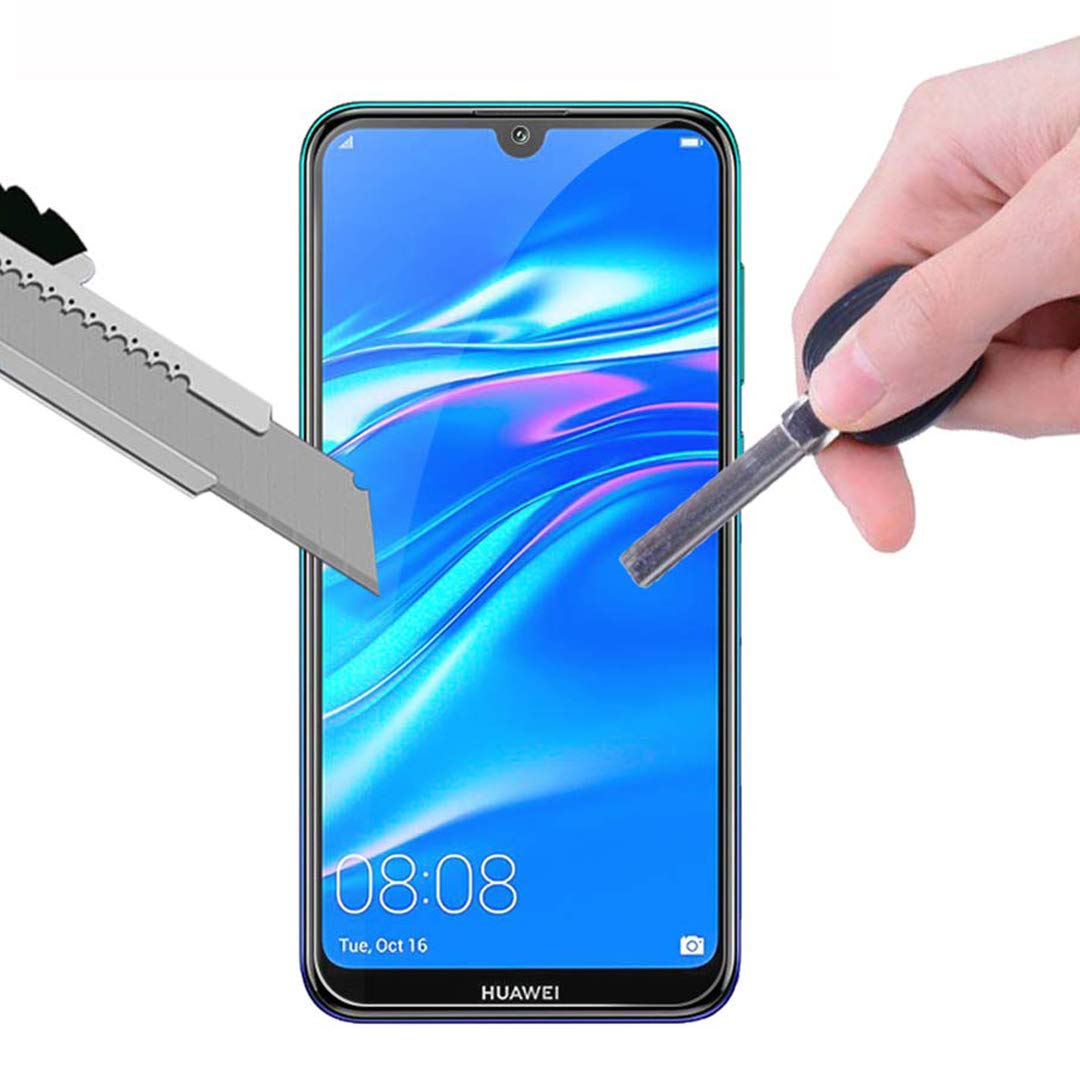 Film De Protection écran Verre Trempé 9H Pour Huawei Y7 2019 - Full Couverture - Neuf