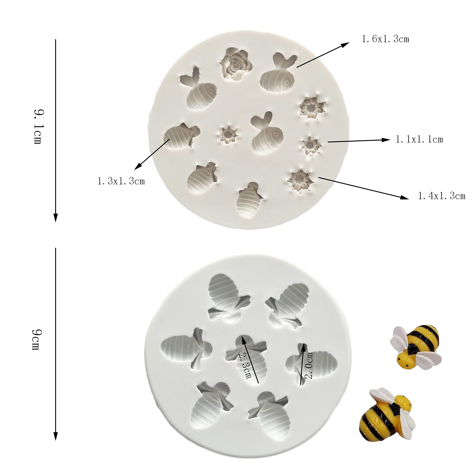 Moule En Silicone For Bougie, Moules En Résine For Fabrication De Savon, Moules For Bougies En Forme De Pilier En Nid D'abeille, Moules For