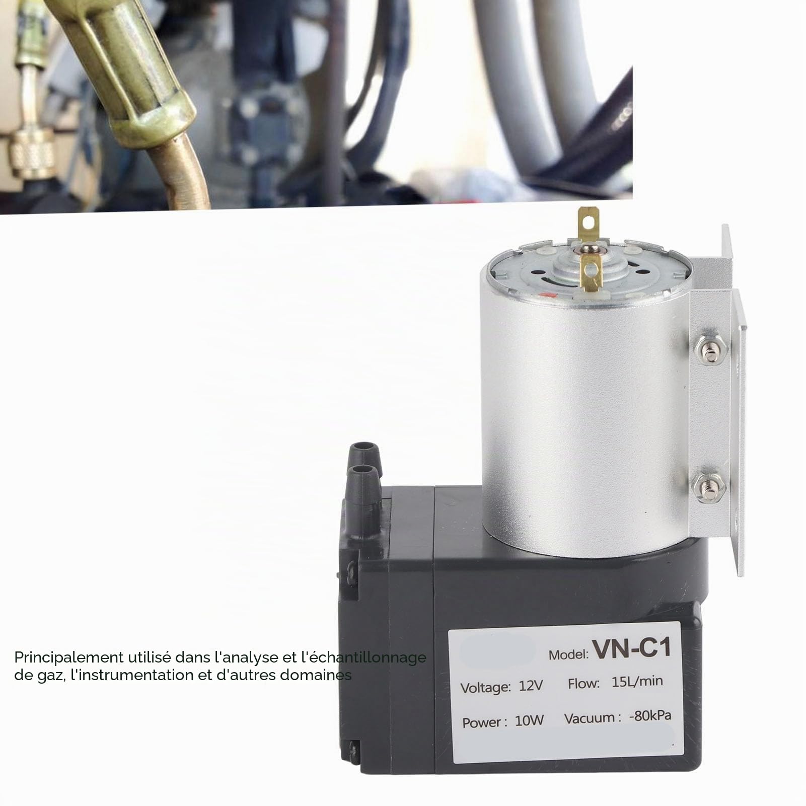 -80kpa Mini Pompe à Vide Pompe à Aspiration Negative Pression Aspiration Pompe à Aspiration 10W DC24V/DC12V Pression Pompe à Vide