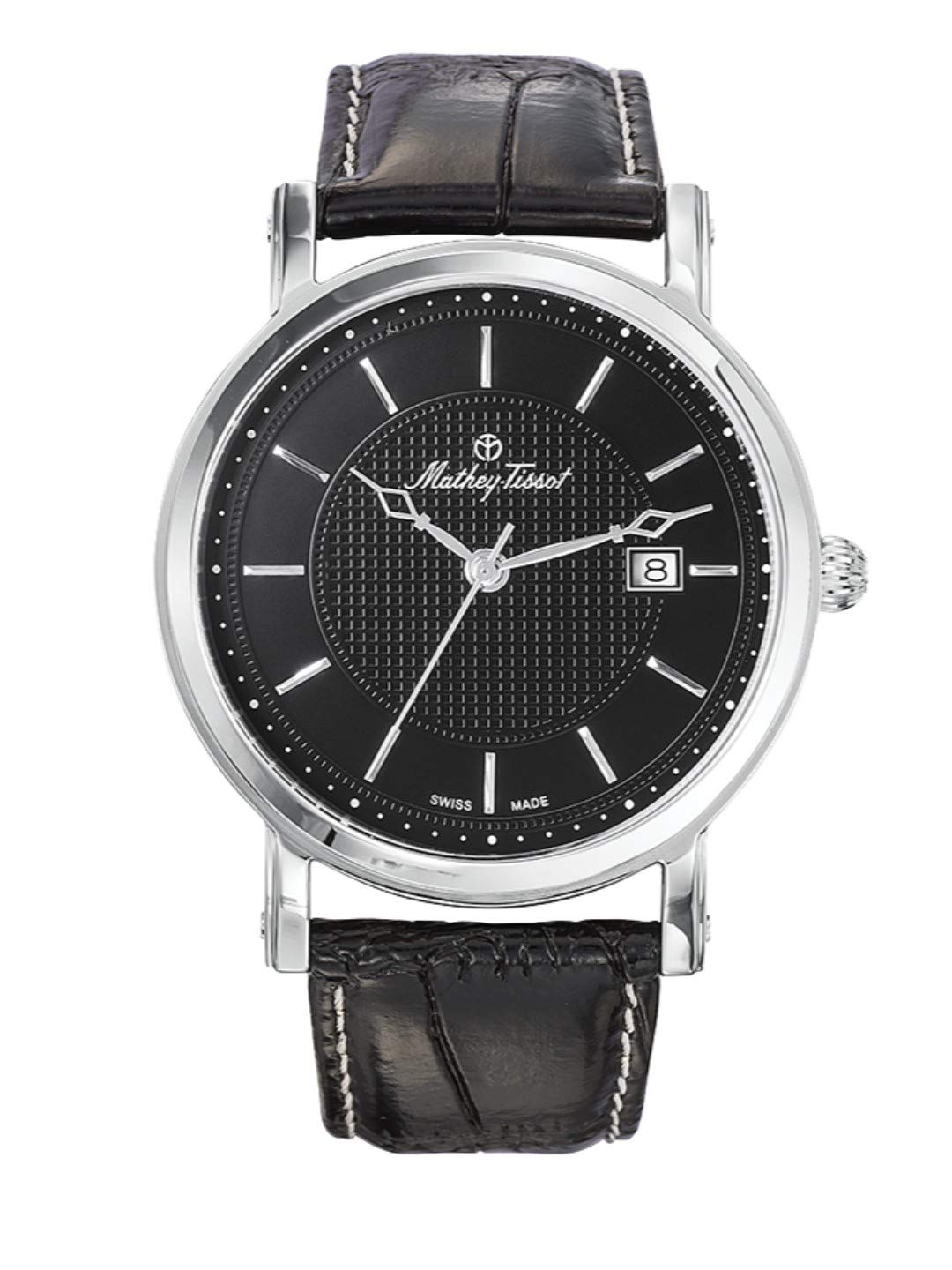 Mathey-Tissot Leather Swiss Made Analog Black Dial Men Watch - Hb611251An, Black Band (B07K735NPB) Amazon Price History, Amazon Price Tracker