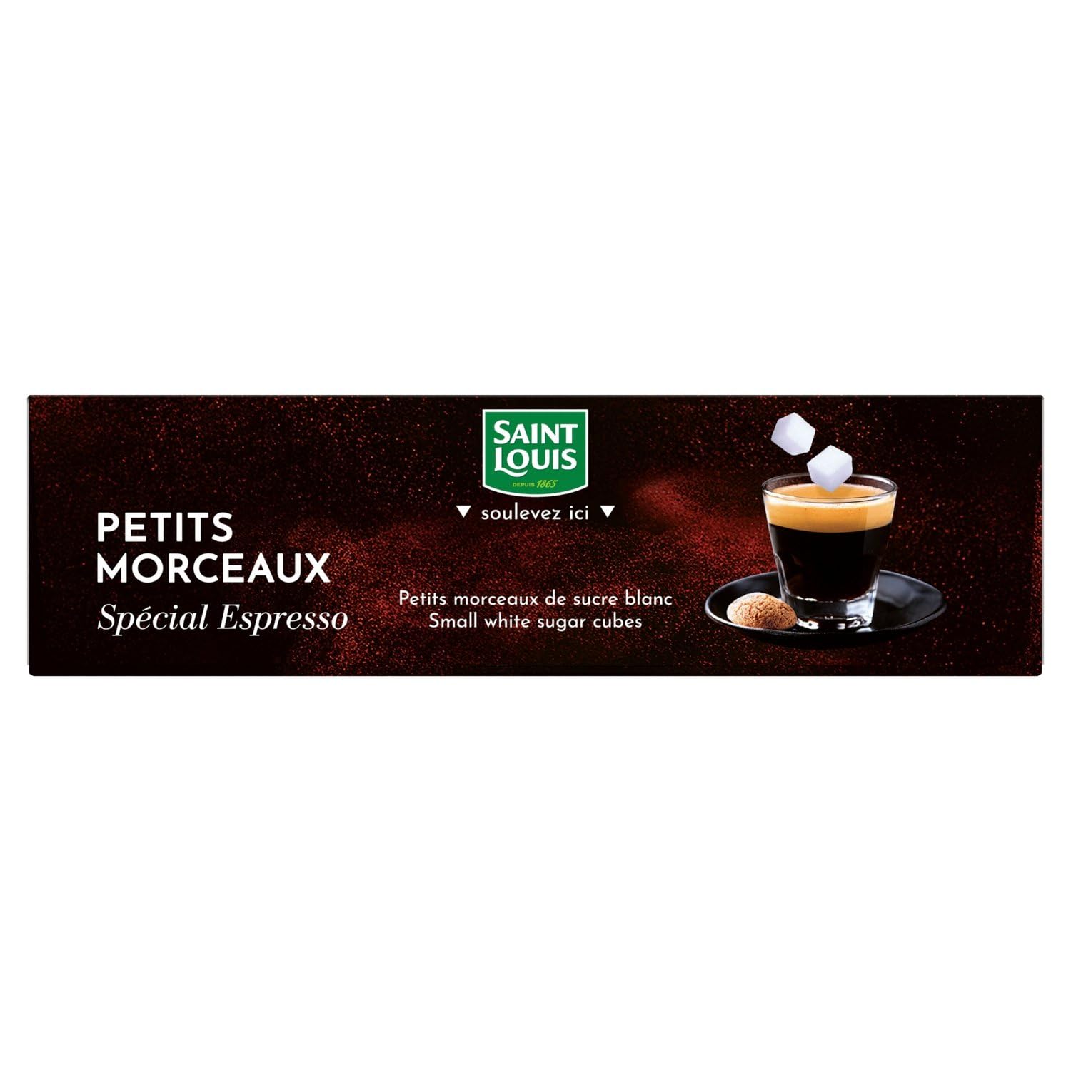 SAINT LOUIS Sucre en Morceaux Spécial Espresso - 336 petits morceaux - Boîte 1 kg - Sucre blanc de betterave - Format pratique pour café et boissons chaudes - Lot de 4