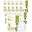 DERMAL Bamboo Collagen Essence Facial Mask Sheet 23g Pack of 10 - Hydrating & Calming, For Dewy and Glowing Skin, Daily Skin Treatment Solution Sheet Mask