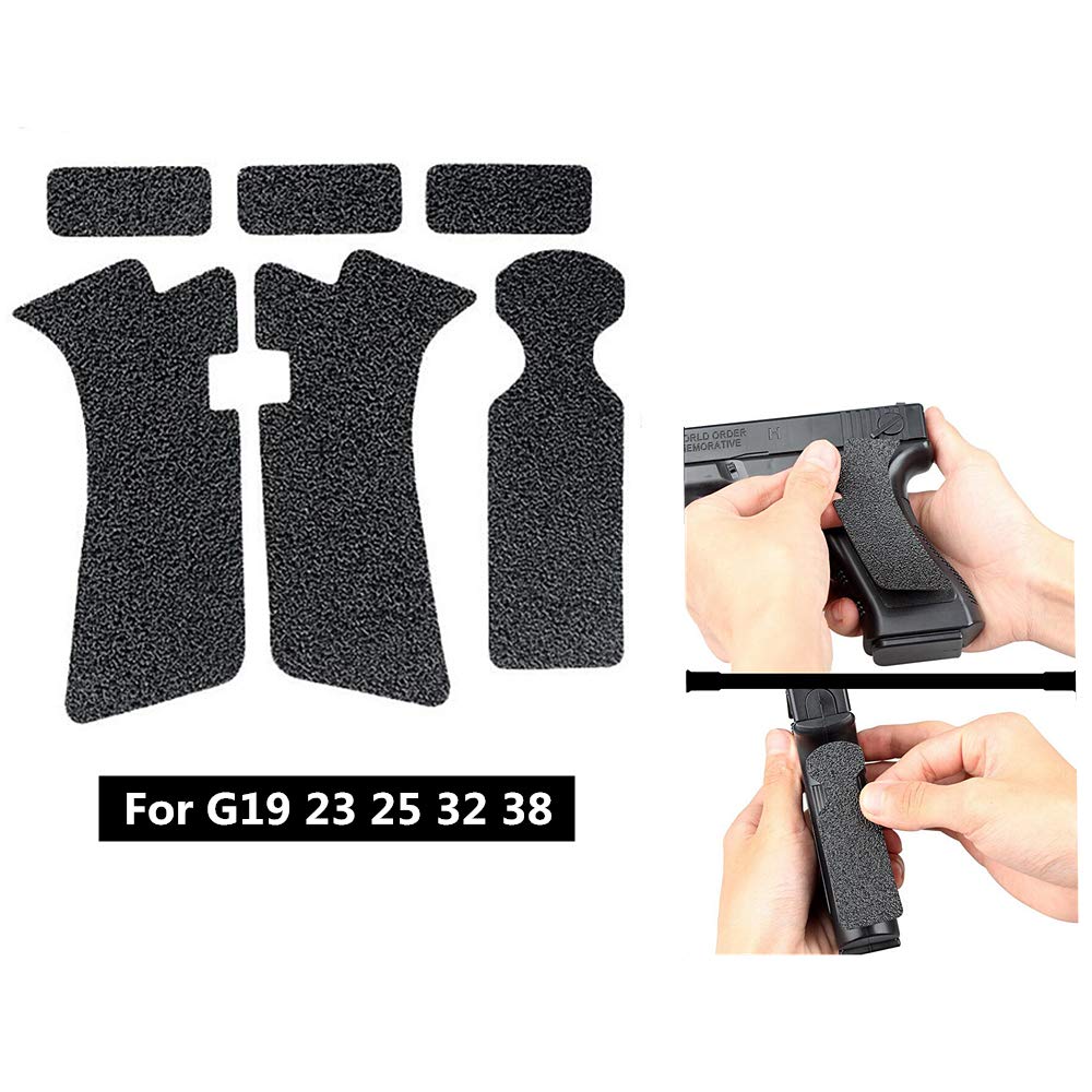 Non-Slip Rubber Texture Grip Wrap Tape Glove for G17 G19 G20 G21 G22 G25 G26 G27 G32 G33 G38 G43 Holster 9mm Pistol