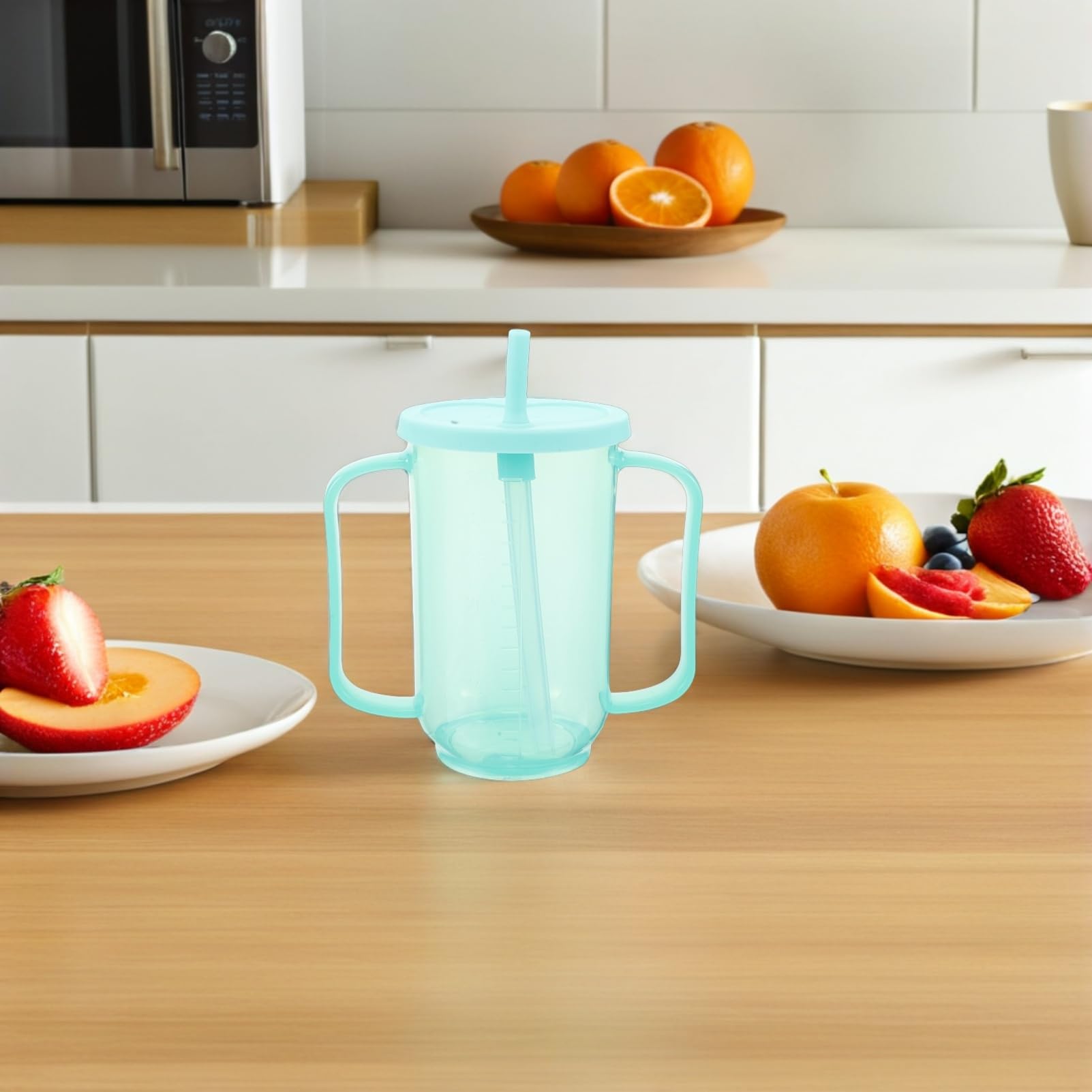 Auslaufsicherer Becher für Erwachsene und Senioren, 2 Stück, Kunststoff