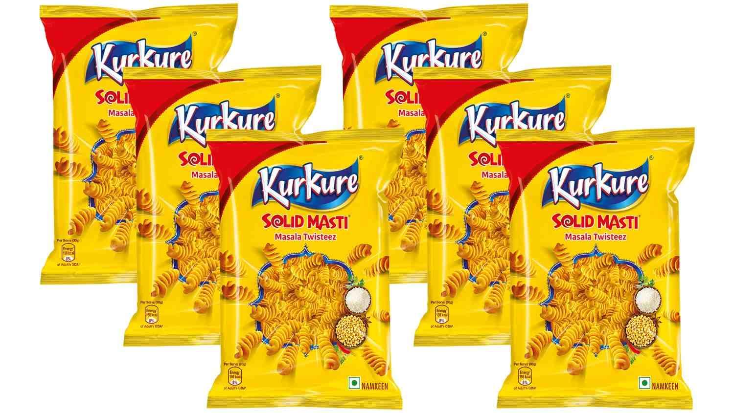 Kurkure Solid Masti Masala Twist, 30g (Pack Of 6)