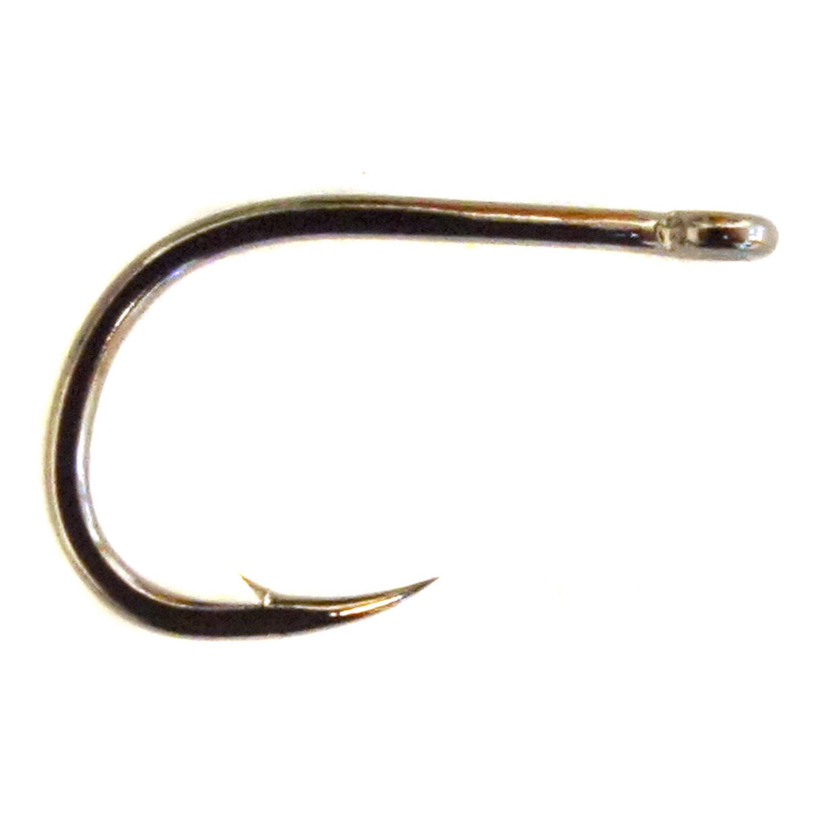 Gamakatsu C14S Glo Bug 2X Strong Fly Hook-Pack of 25 (Black, 12) (10)
