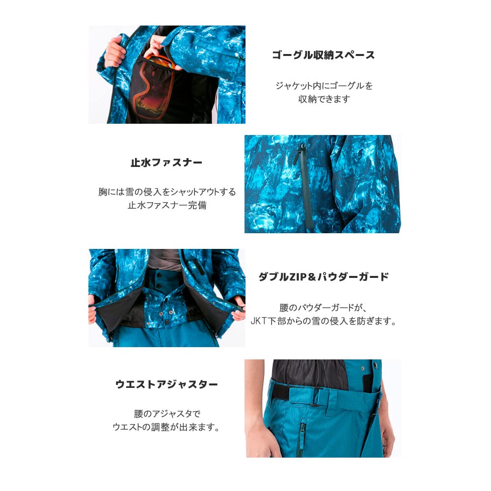 ACTIVERSION スノーボード　スキー　スノボウェア　セットアップ上下 2024-2025新作 スノーボードウェア レディース スキーウェア