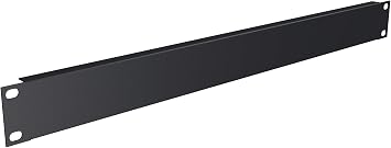 TCH Hardware 1U Space Server AV Rack Mount Blank Panel Spacer - Black Steel 19"