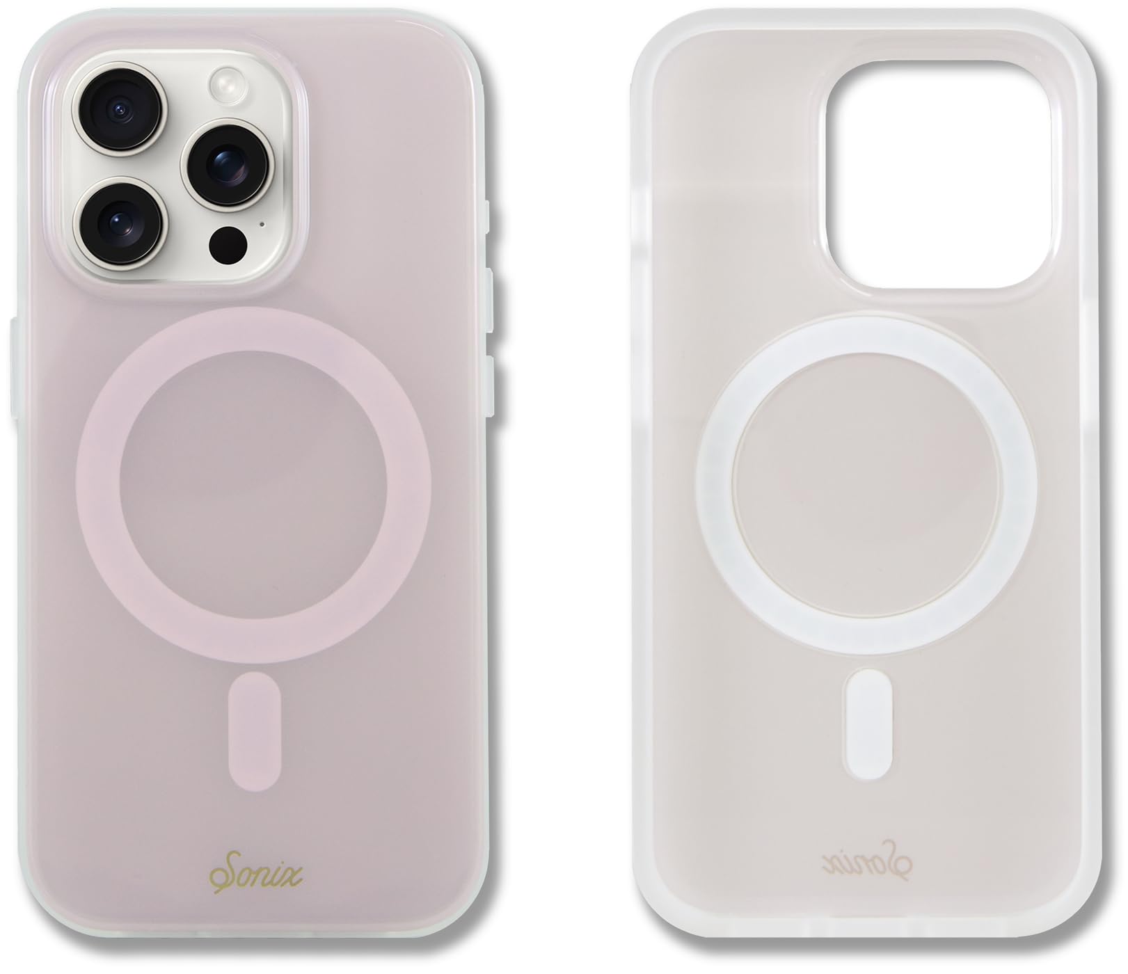 Sonix Case for iPhone 15 Pro | Compatible with Magsafe | 10ft Drop Tested | Jelly Champagne