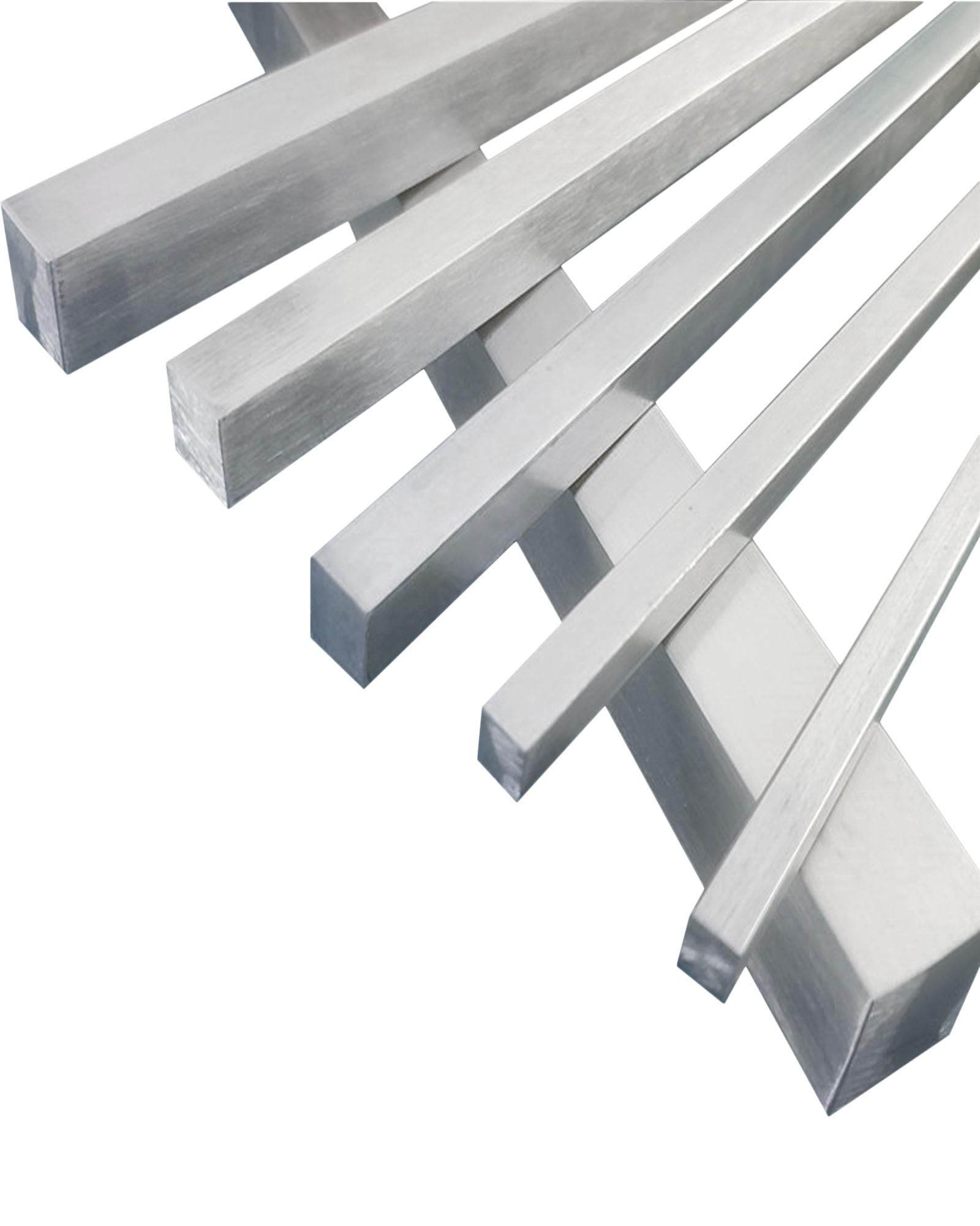 Barra quadrata in acciaio inossidabile 304, 5-15 mm, lunghezza 500 mm, confezione da 2 pezzi, aste in metallo resistenti alla corrosione, per progetti fai da te, fabbricazione e miglioramento della