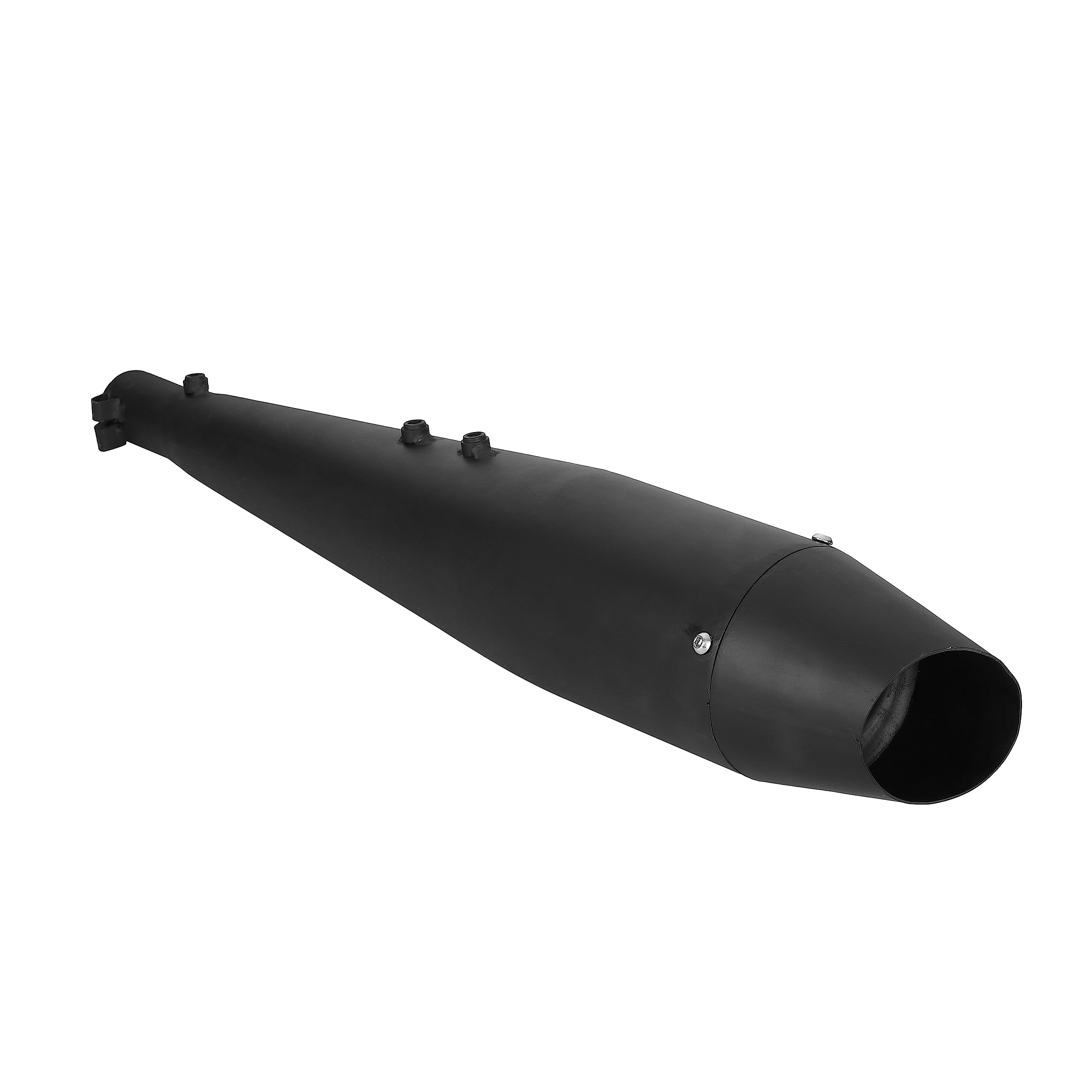 WORDZ Dolphin Silencer Exhaust Black Glasswool for Bike Bullet Classic 350 Full Exhaust System-image-40