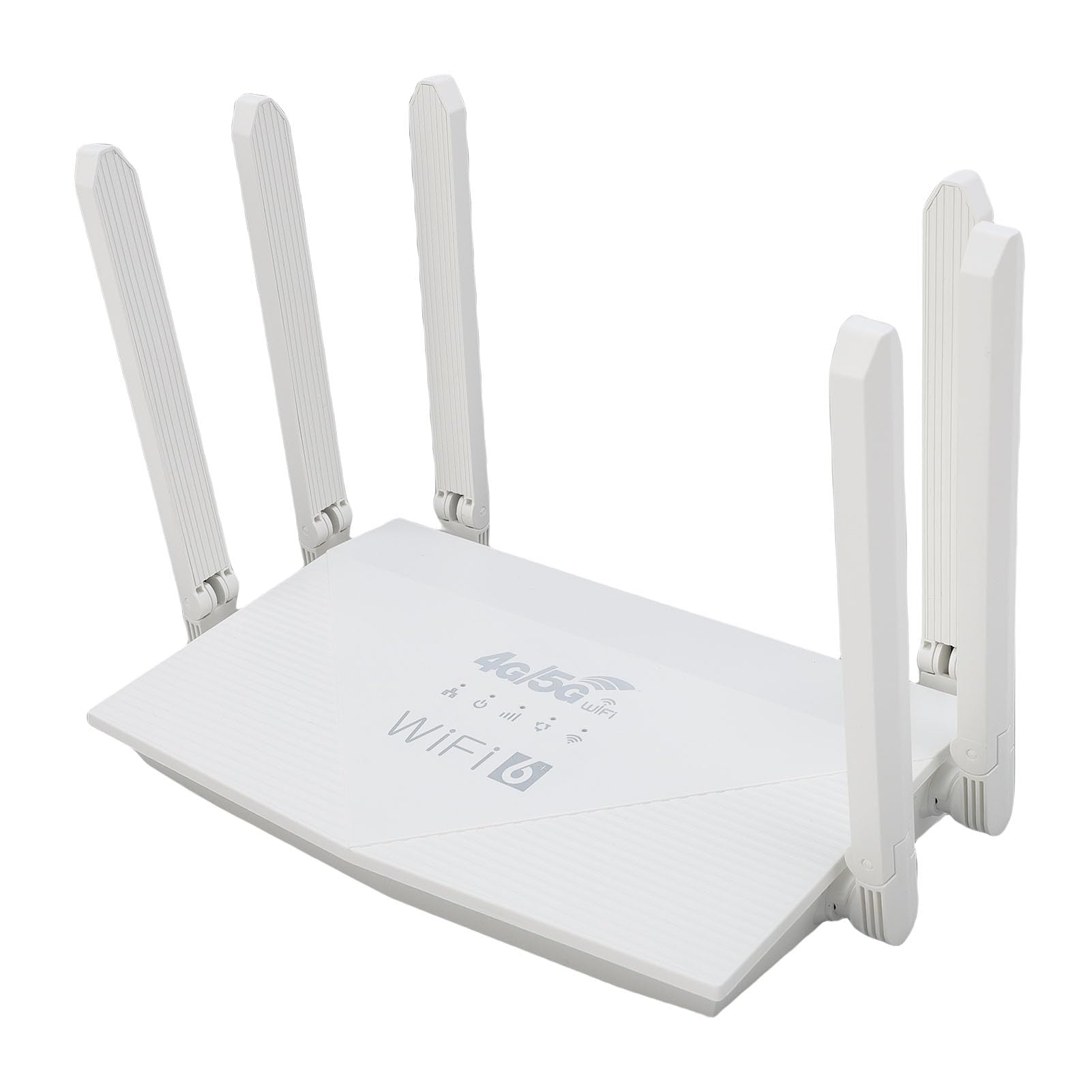 Router Wireless LTE Ad Alta velocità per Ufficio Domestico, Router di Rete WiFi6 con 6 Antenne per Dispositivi Multipli, Materiale ABS Bianco