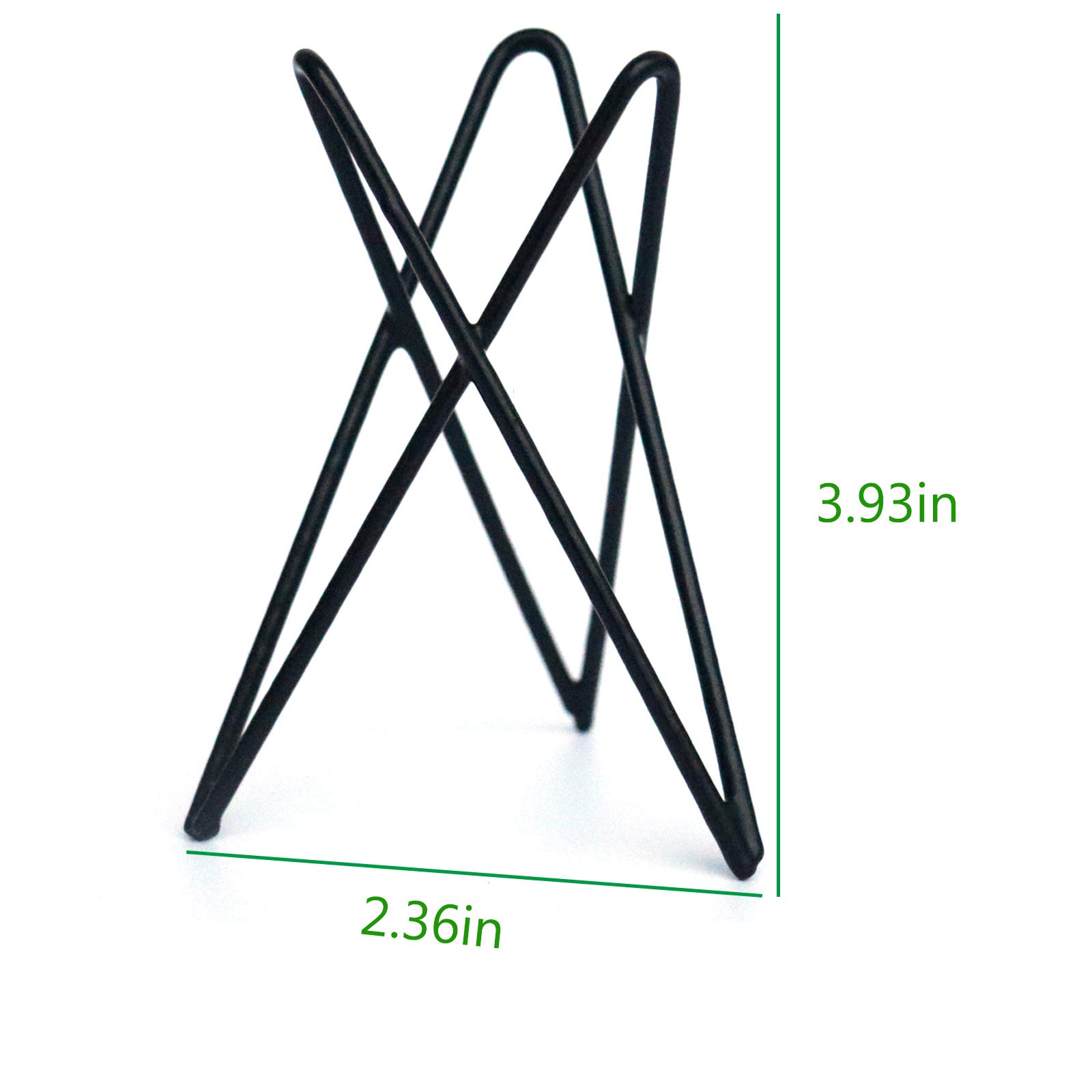 Pack of 4 Air Plant Holder Tillandsia Base, Modern Geometric Metal Air Plant Stand Airplant Display Rack - Image 4