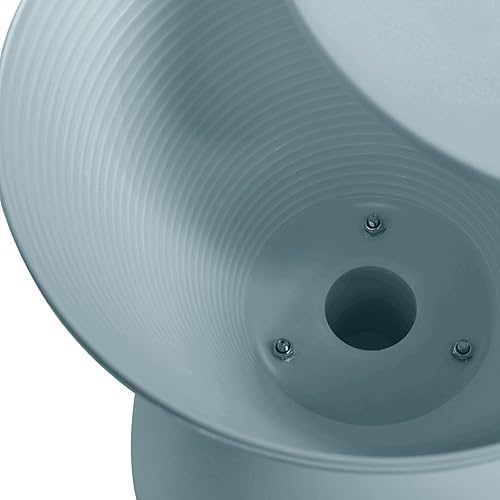 Miniatura 8 de LeisureMod Mesa auxiliar moderna de reloj de arena, mesa auxiliar de tambor de carcasa de ABS con almacenamiento para uso en interiores y