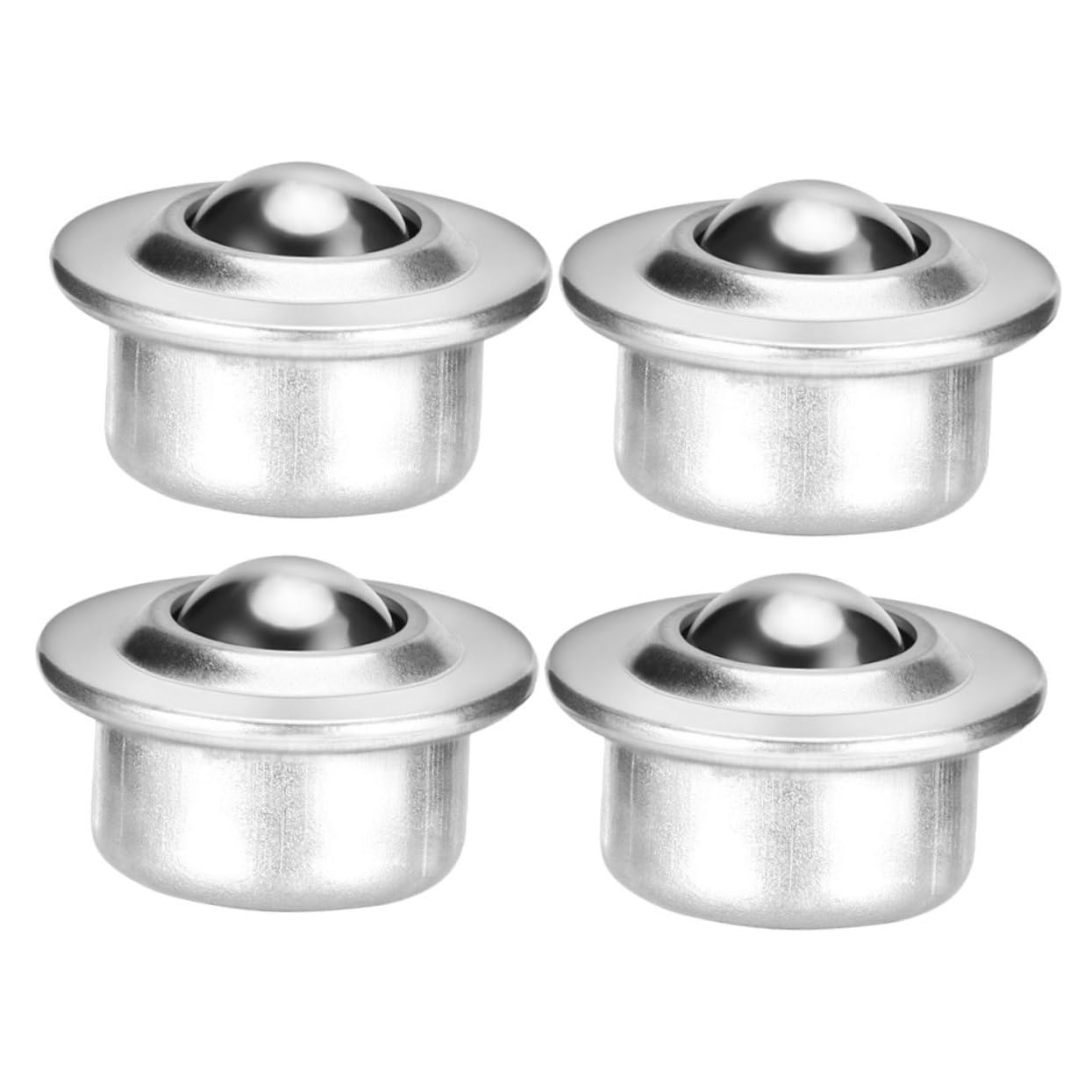 OSOLADY 4pcs Ball Bearing Wheel (cy-15 * 16) Furniture Casters Small Wheels Ball Caster Roller Ball Caster for Furniture Ball Bearing Roller Furniture Transfer Bearing Carbon Steel Silver