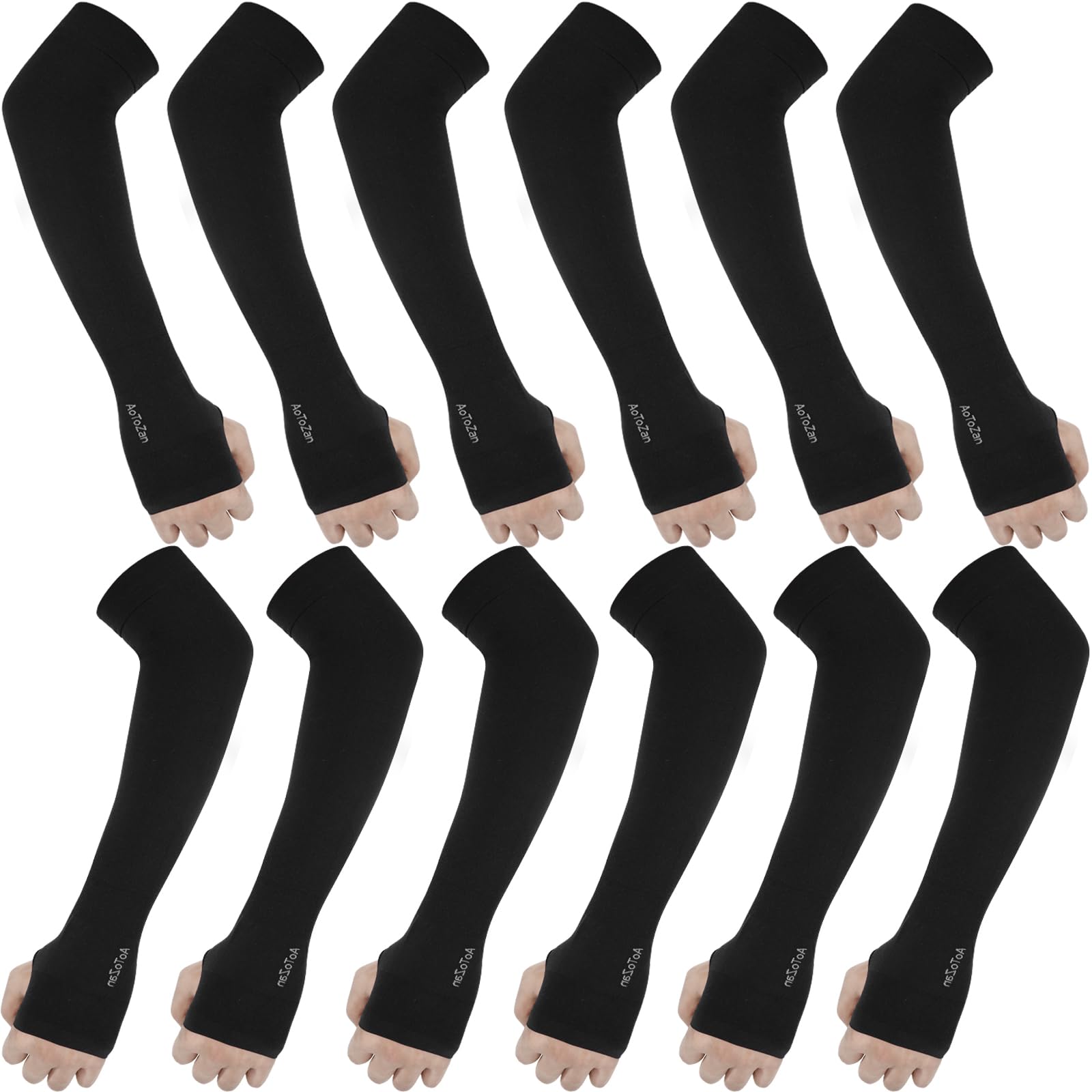 aoonzan UV Protection Sun Block Cooling Arm Sleeves Cover Warmers for Men Women Outdoor-picture-25