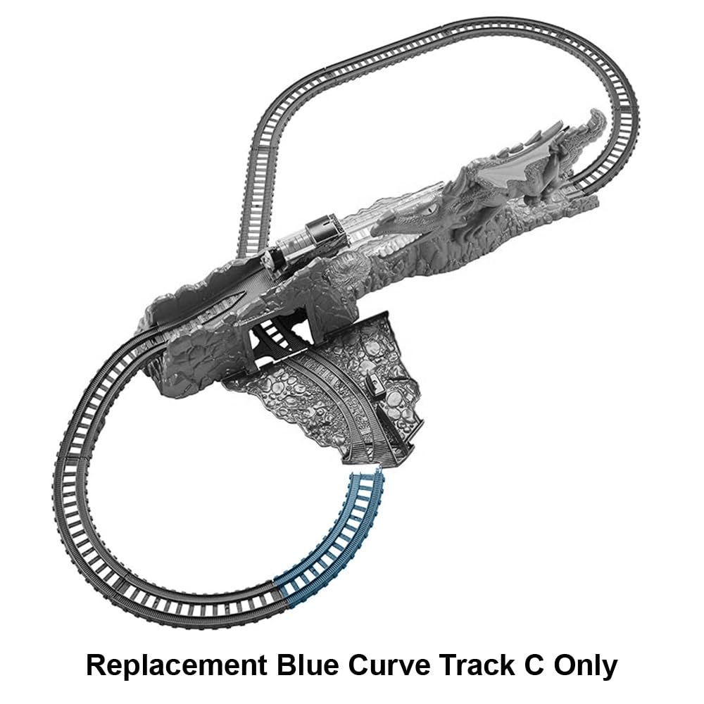 Replacement Parts for Dragon Trackmaster - Thomas and Friends Trackmaster Dragon Escape Playset FXX66 ~ Includes Blue Curve Track Piece C