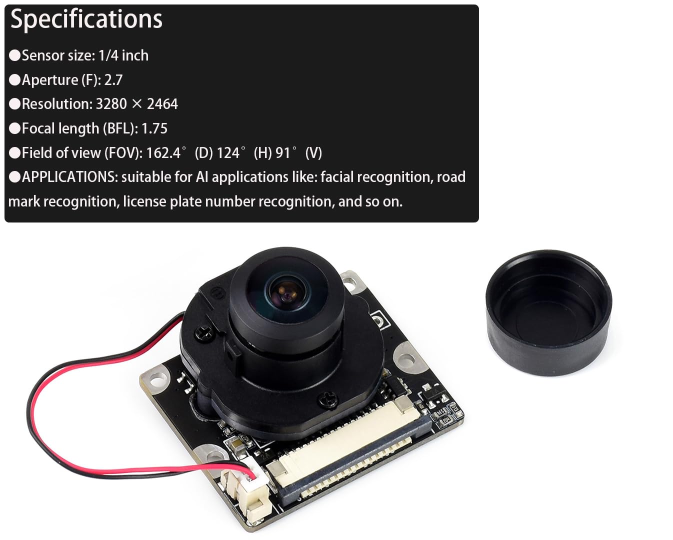 Amazon.com: Compatible with Jetson Nano Camera IMX219-160 8MP IR