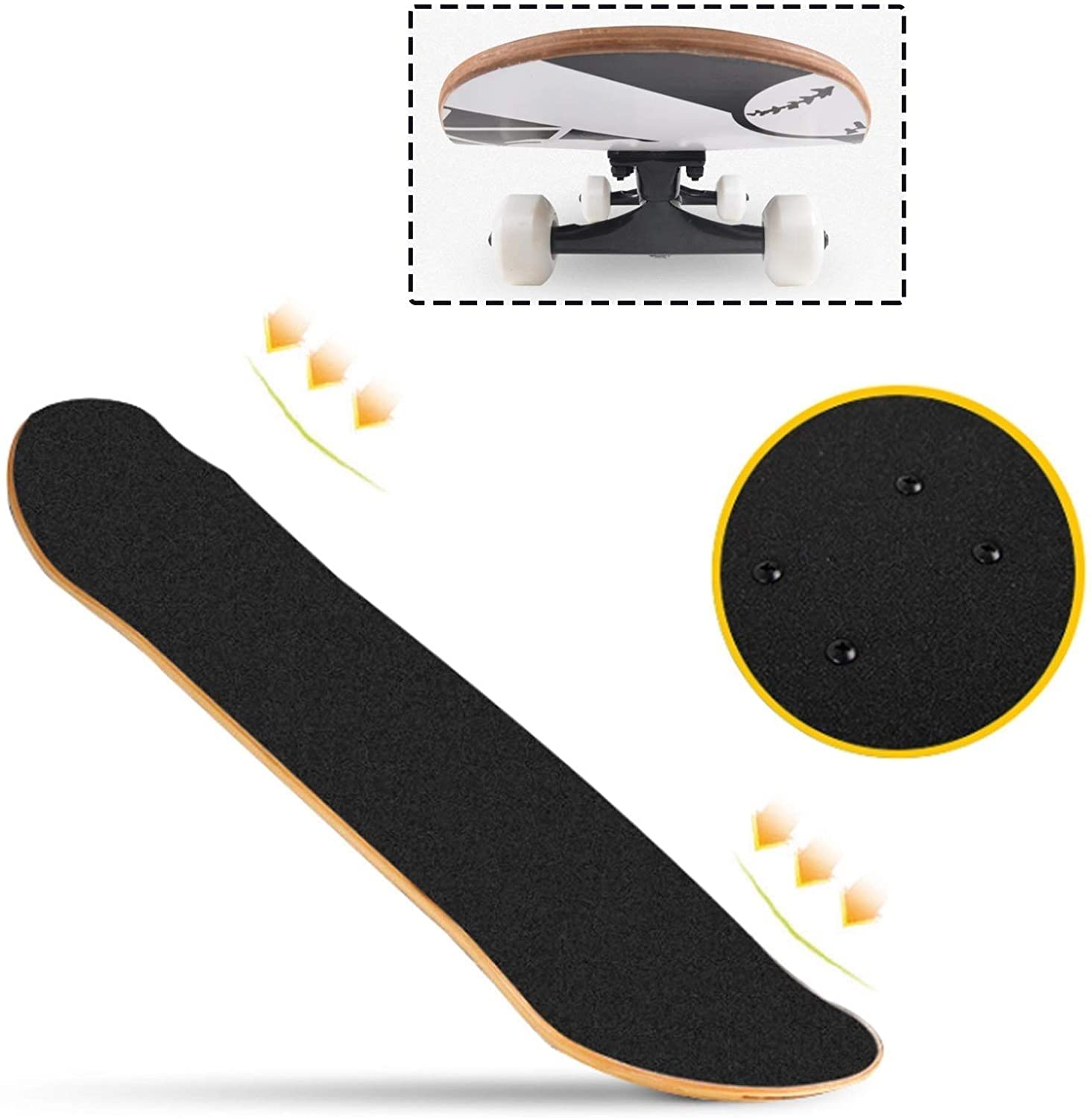 Amazon | YZXCZ スケボー コンプリート セット スケートボード 完成品