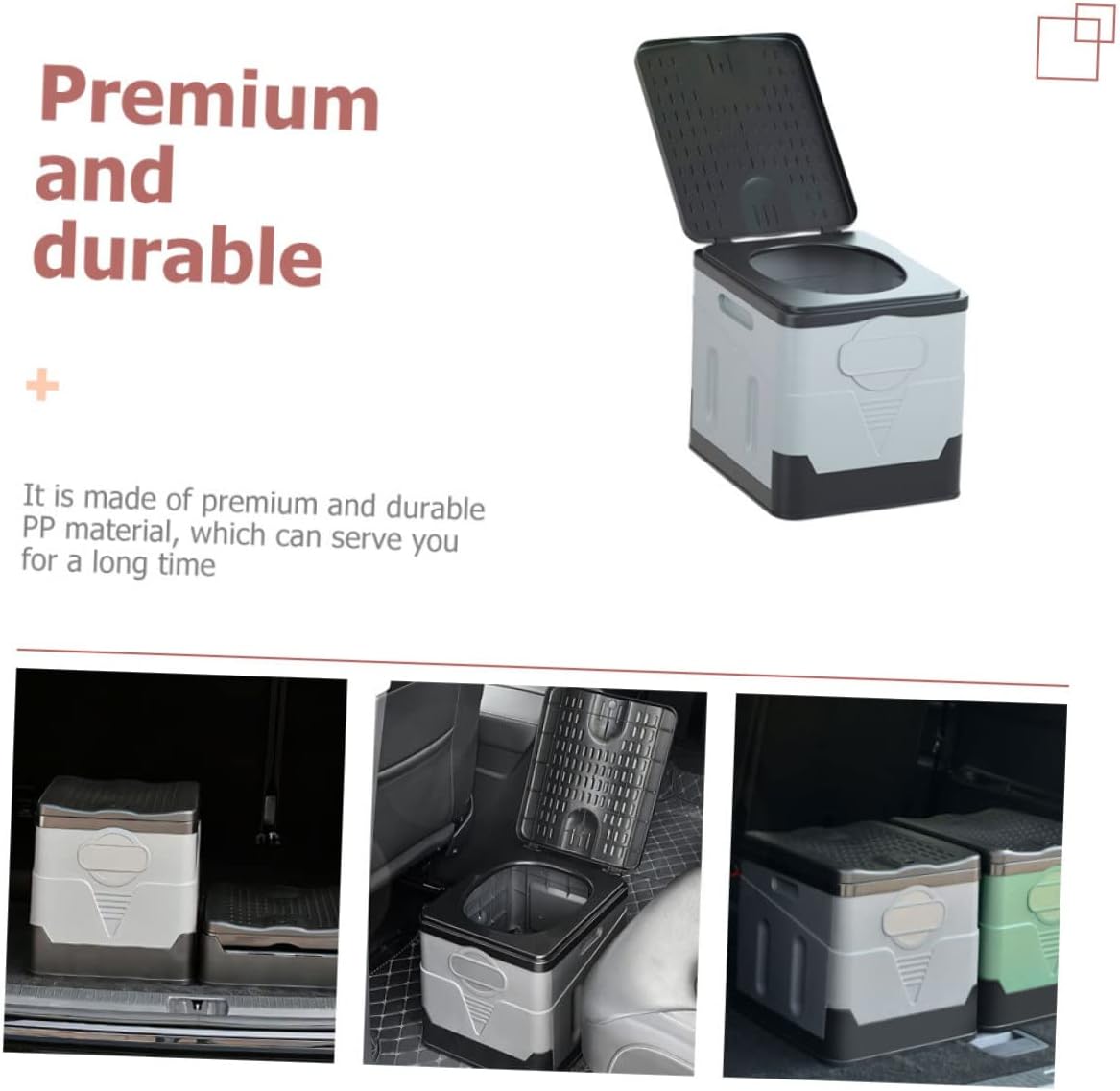 Multi-function Portable Folding Toilet Convenient Emergency Potty for Car Camping and Outdoor Use Practical and Space-saving Design
