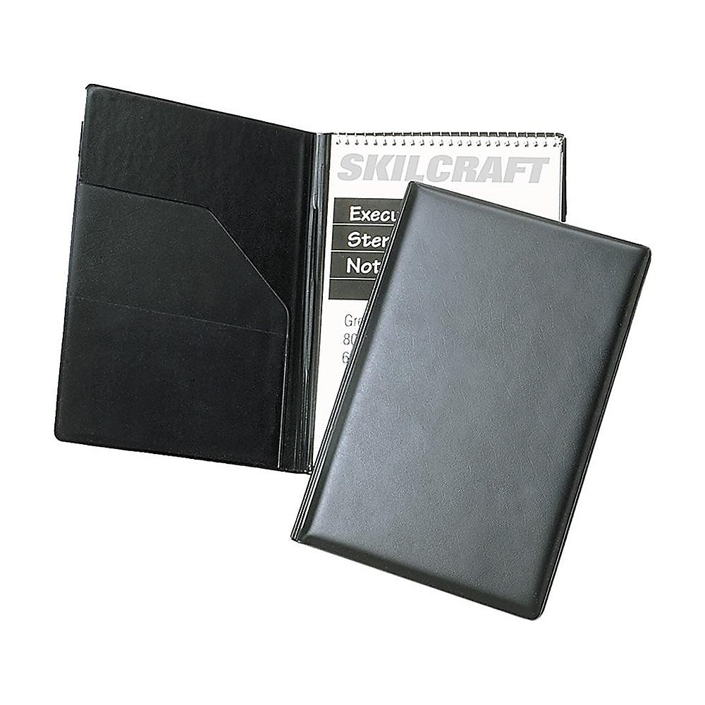 SKILCRAFT Steno Pad Holder (Skilcraft), Black