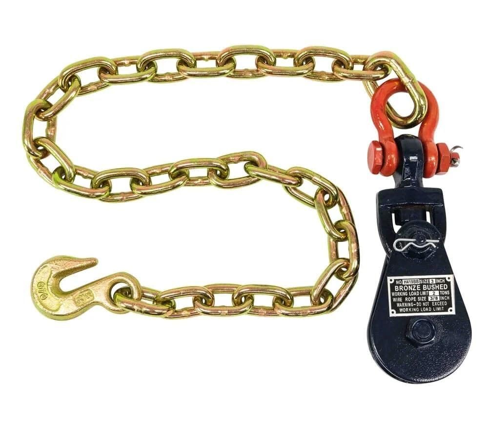 Amazon.com: Mytee Products 2 Ton Snatch Block with Chain for Car