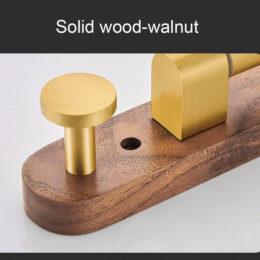 FAMMIX Wood Swing Out Towel Bar, Gold Folding Arm Swivel Hanger Bathroom Storage Organizer Rustproof Wall Mount,Swivel Towel Rack, Hand Towel Holder for Shower Room 4Bars