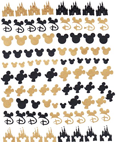 Preisvergleich Produktbild Disney Nagelaufkleber-Kollektion, Schwarz und Gold