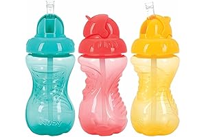 NUBY 3-Pack No-Spill Sippy Cups for Mess-Free Hydration