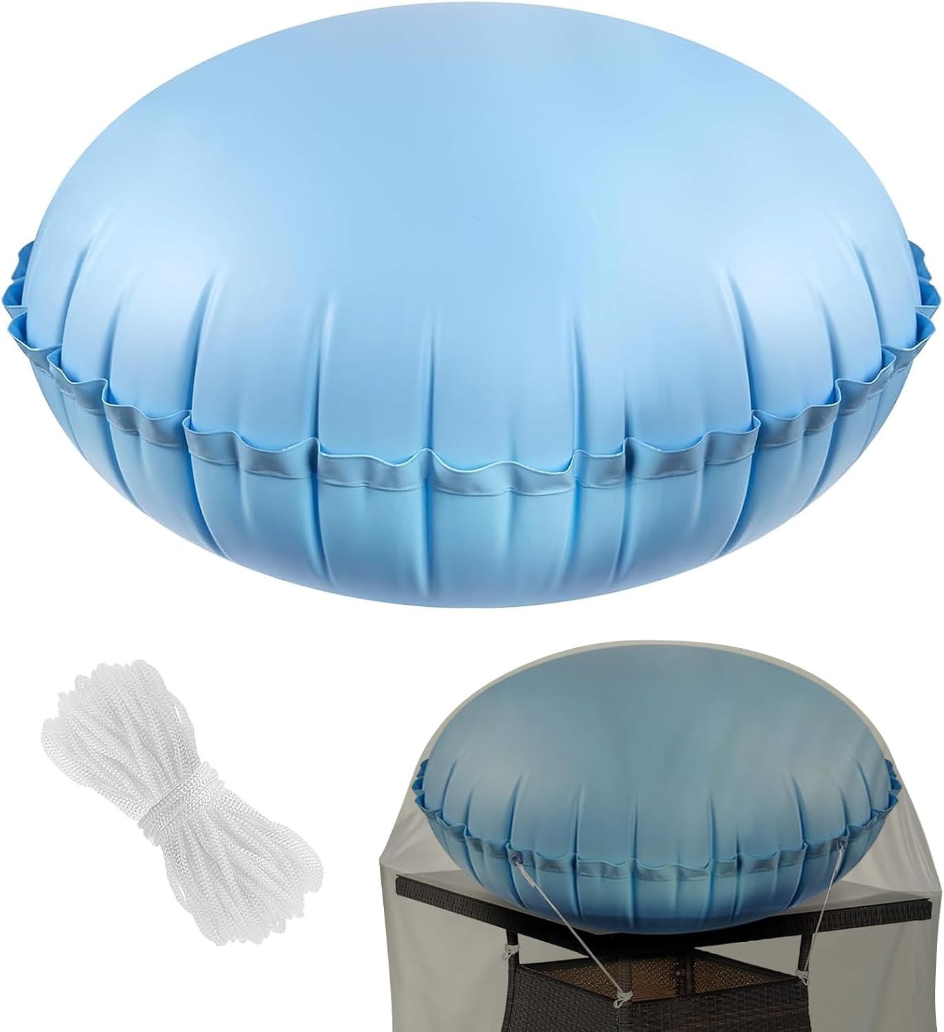 Amazon.com : Dome Patio Furniture Cover Airbag- 54In Dia Reusable ...
