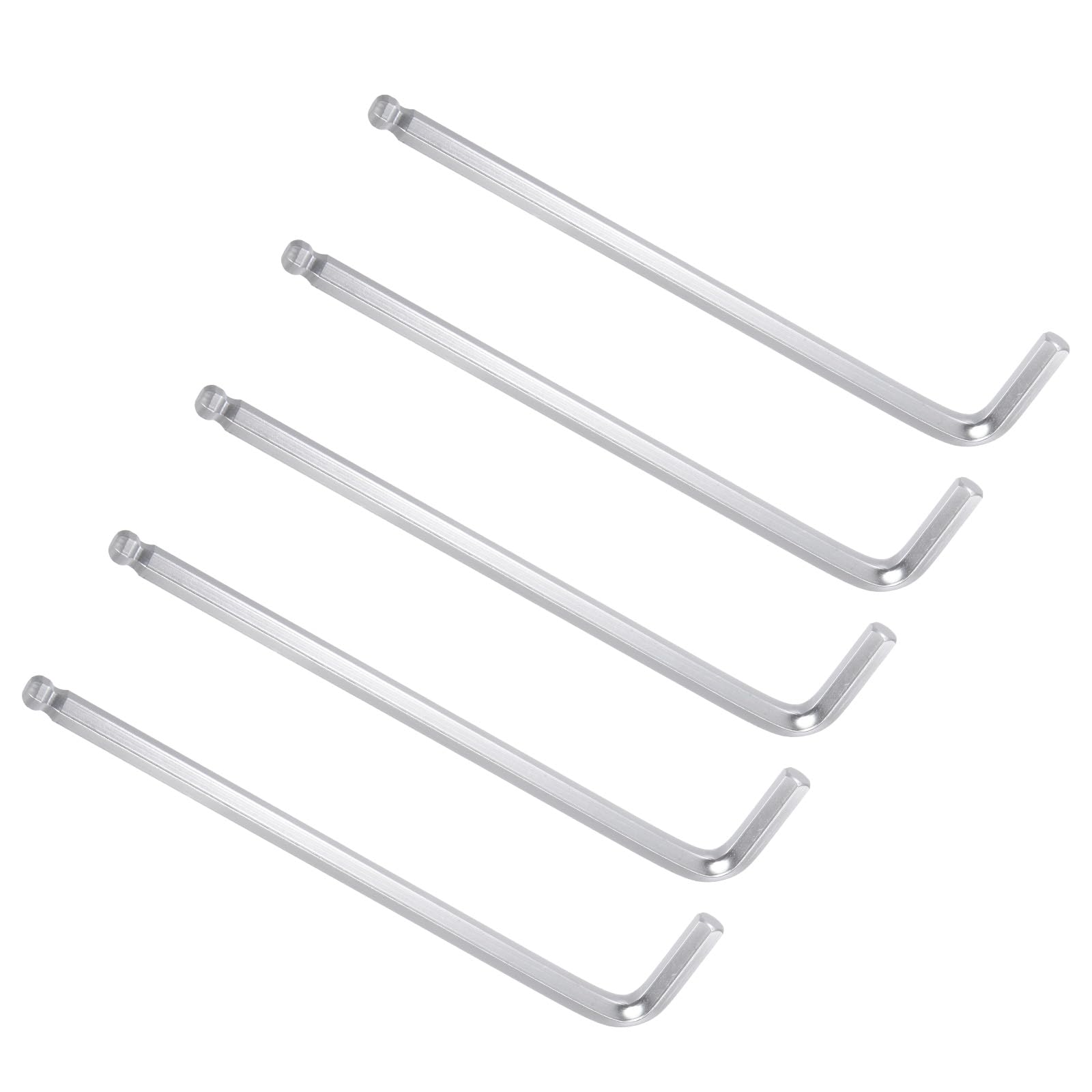 CoCud L-Handle Ball End Hex Key Wrench, 3/8" SAE 225mm Length, 40Cr L-Shape Hexagon Head Wrenches Spanner