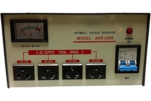 WGC 5 Year Warranty Two Way Step Up/Down Voltage Converter Transformer 2000 Watt AVR-2000