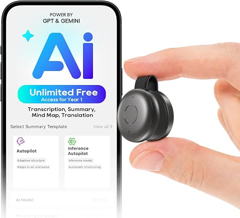 LOOKCARE 506D AI Voice Recorder and Note Taker