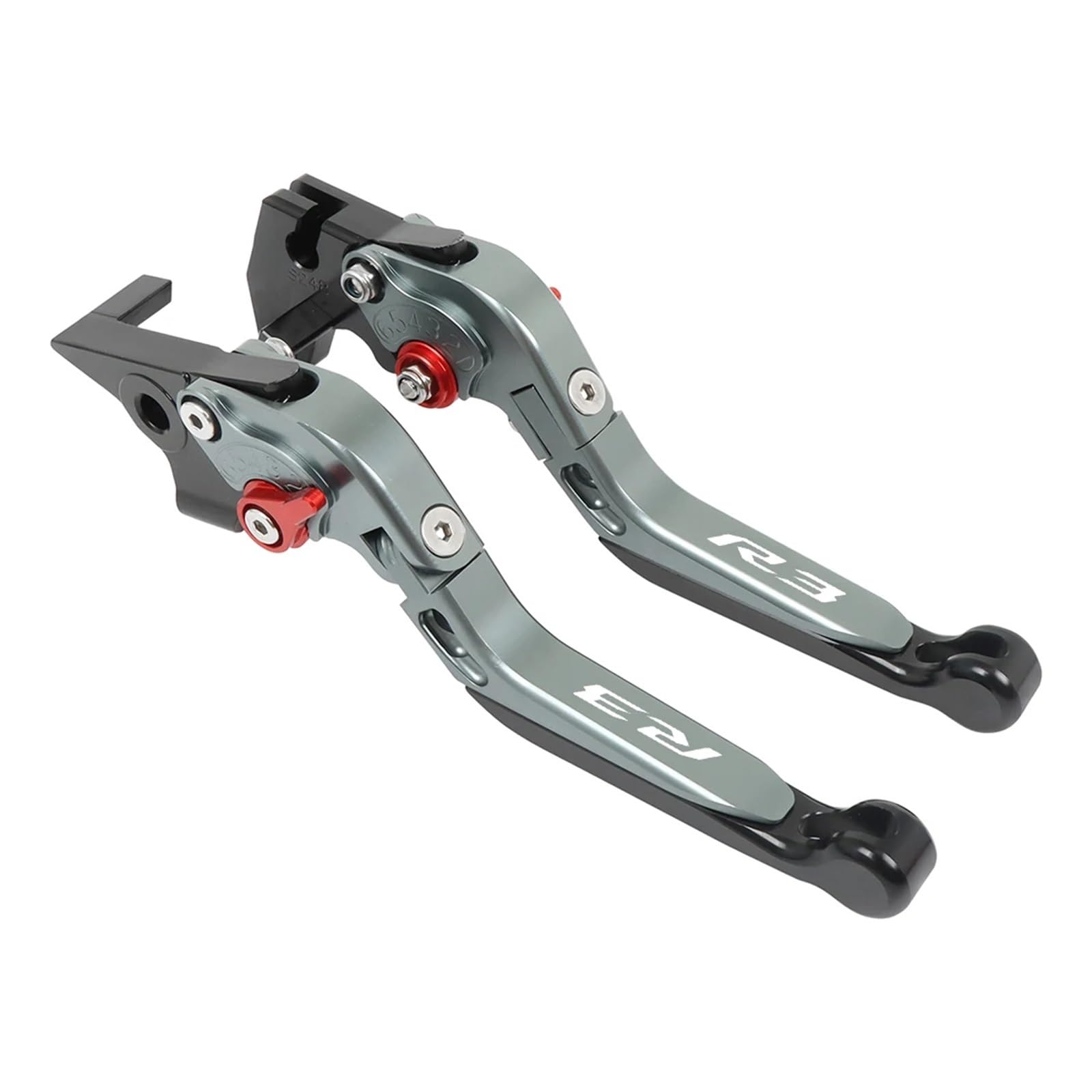 KTEBNWOSD Motorcycle CNC Adjustable Folding Brake Clutch Levers Handle for Ya&maha YZF R3 YZFR3 2015-2022 Brake Clutchs Levers