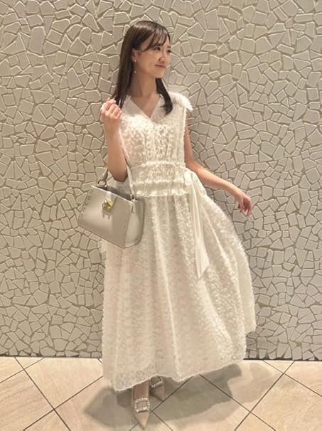 Amazon.co.jp: [セルフォード] ノースリサイドリボンワンピース